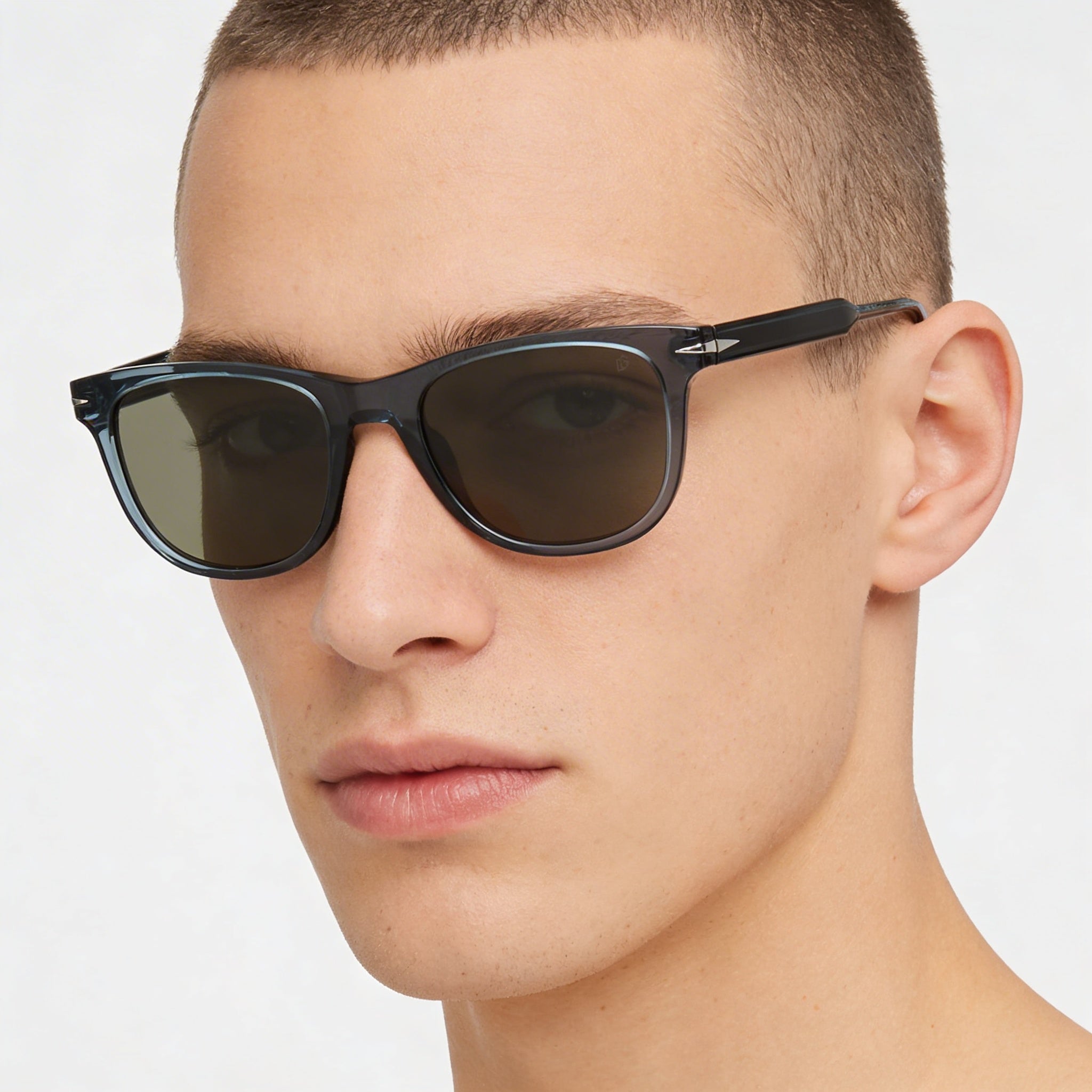 David Beckham Db 1113/S Unisex Blue Aluminium Frame Polycarbonate Lens UV Protection Sunglasses 52mm, Photo 4