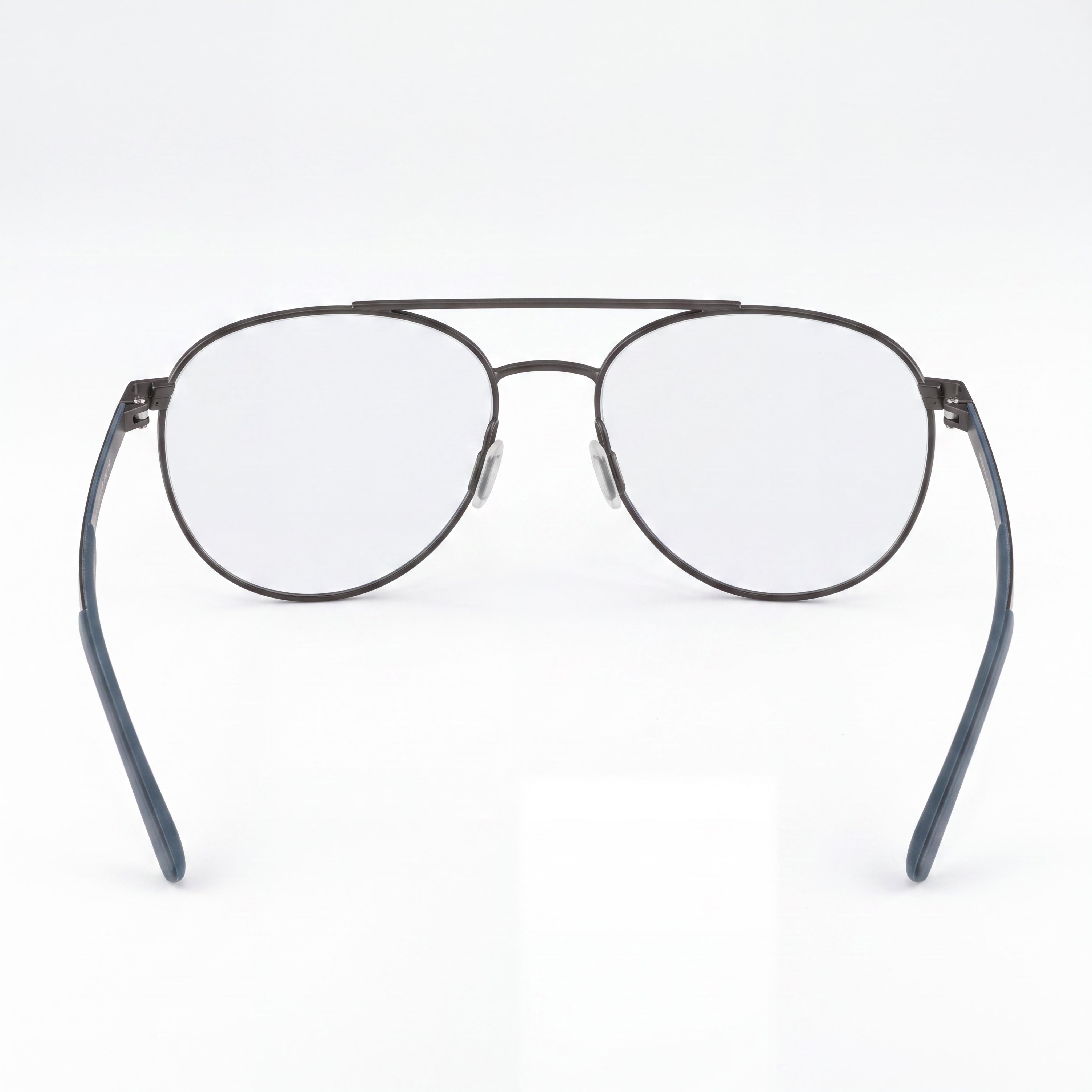 Porsche Design Casual Model Unisex Eyewear featuring Dark Grey Blue Frame, Composite Clear Lenses, Size 52-17-140, Photo 3