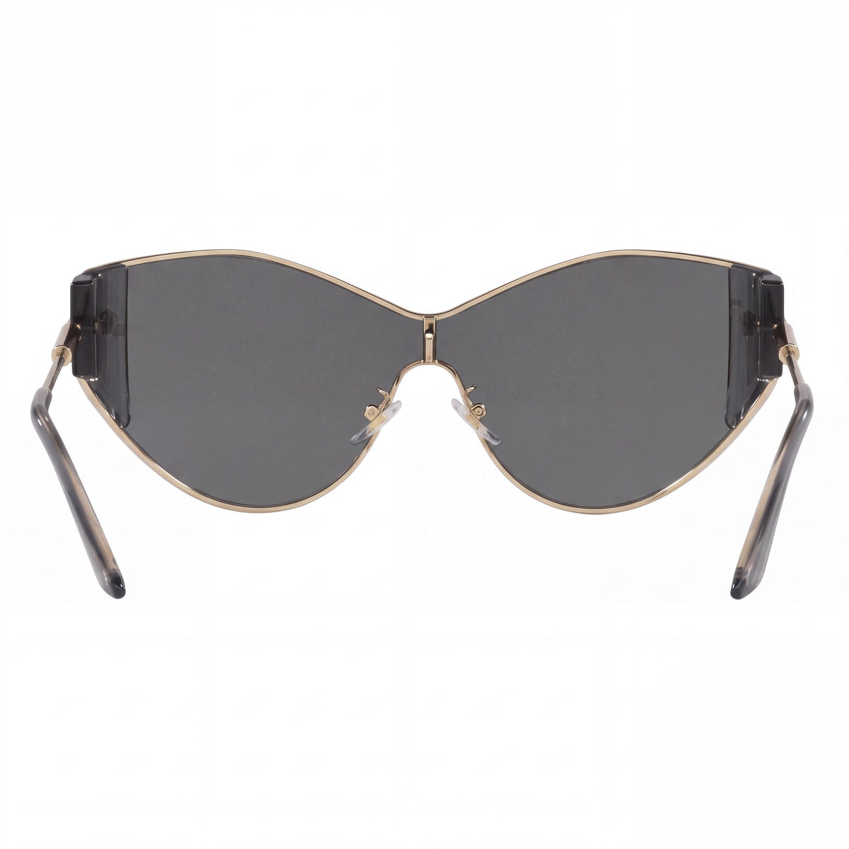 Versace Ve2239 Women's Pale Gold Metal Cat Eye Sunglasses, Brown Gradient Lenses, UV Protected 47mm, Photo 3