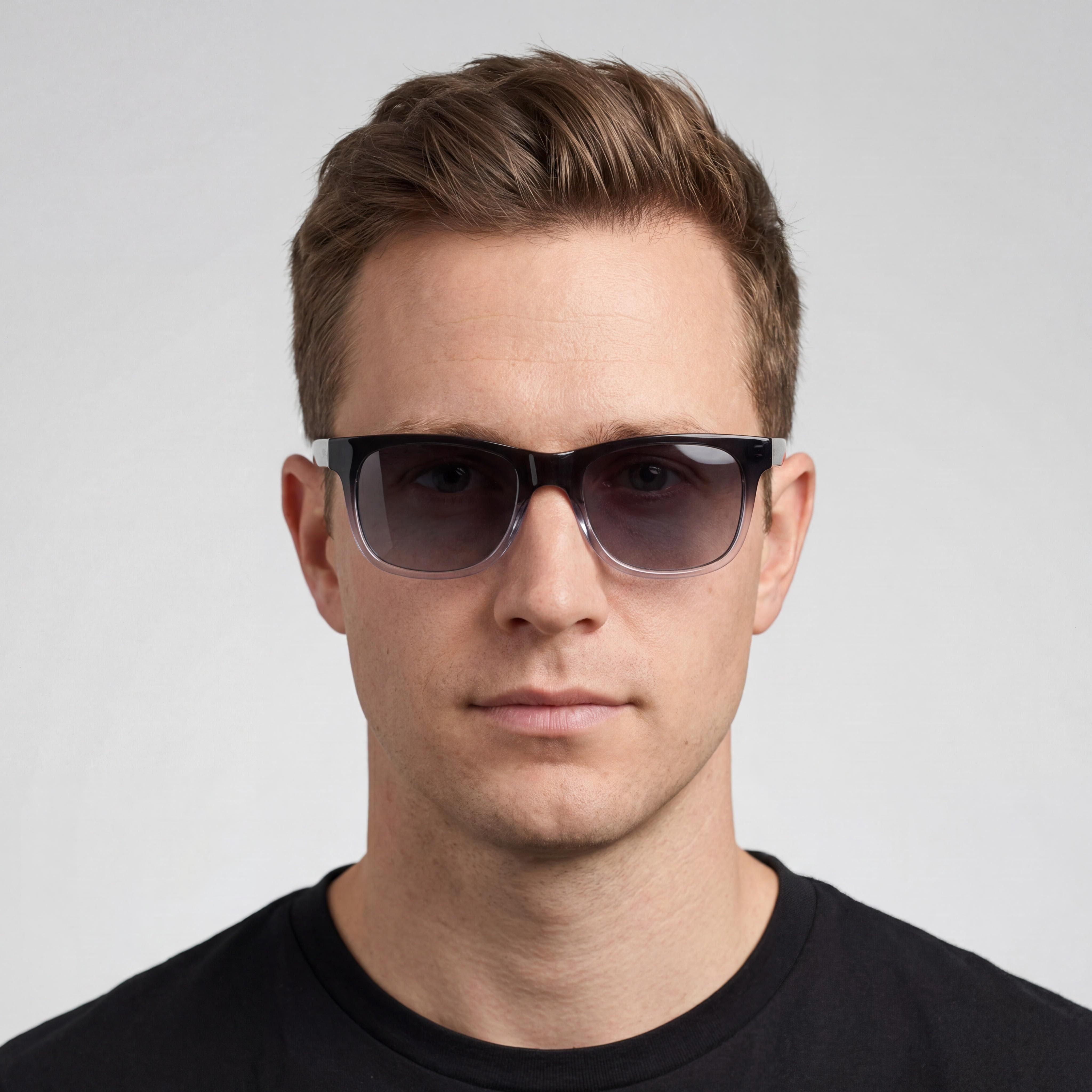 Fossil FOS 3160/S Gafas de Sol Casuales para Hombre, Montura de Propionato de Cristal Negro Degradado, Lentes de Policarbonato 55-19-145, Photo 5
