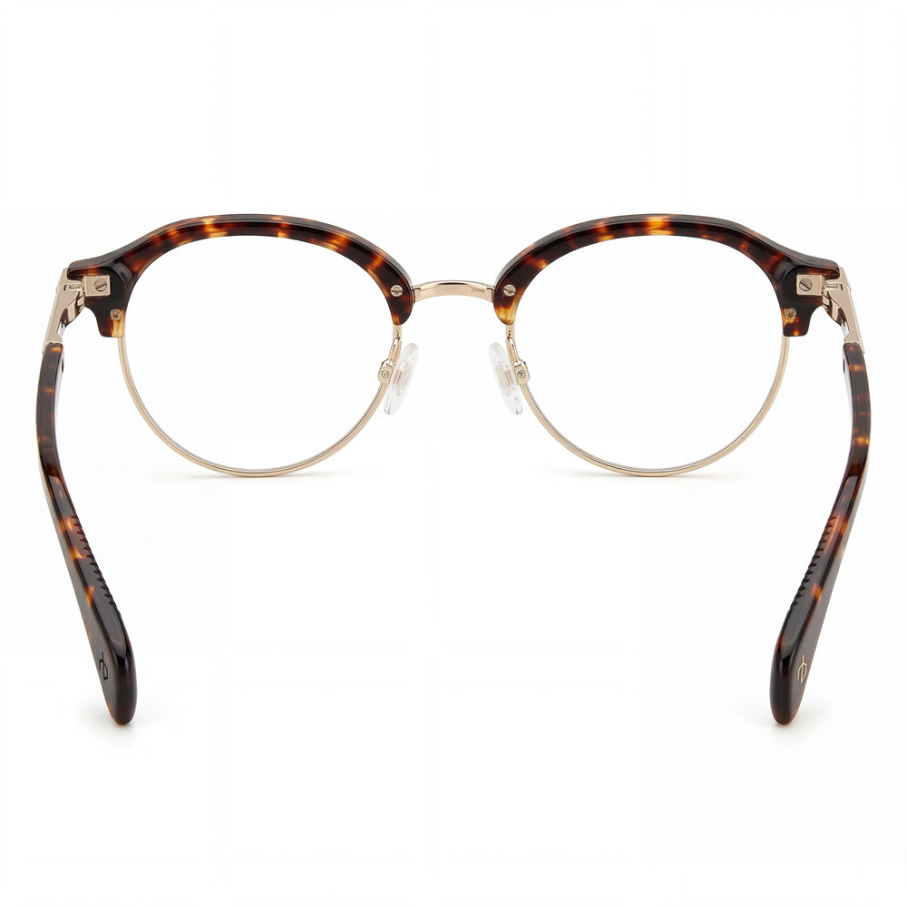 Gafas de sol modernas Rag & Bone para hombre con montura de acero de aleación y lentes color Habana no polarizadas, 48 ​​mm