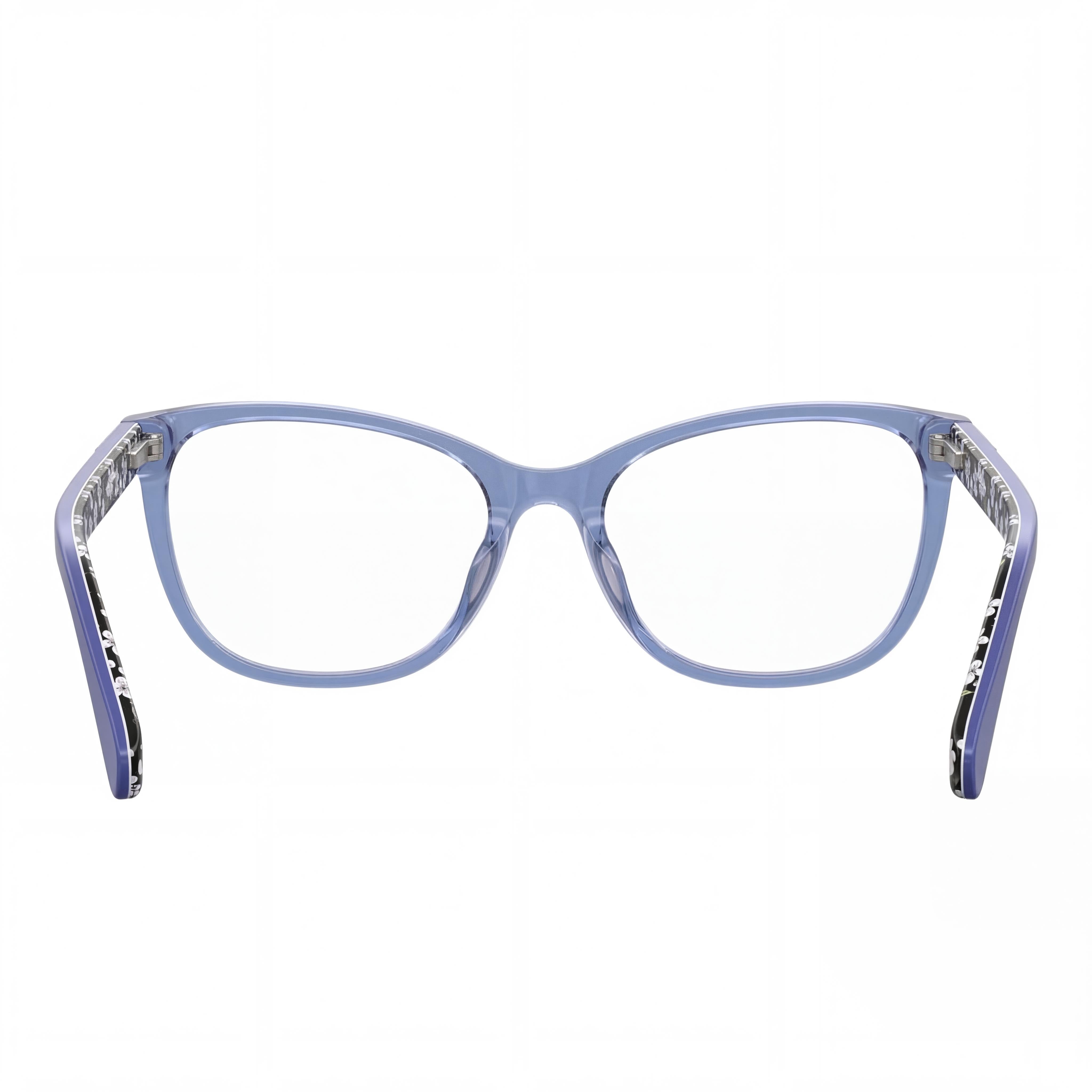 Moschino Mol575 Women's Blue Acetate Optical Eyeglasses, 53mm Lens, 18mm Bridge, 140mm Temple, Photo 4