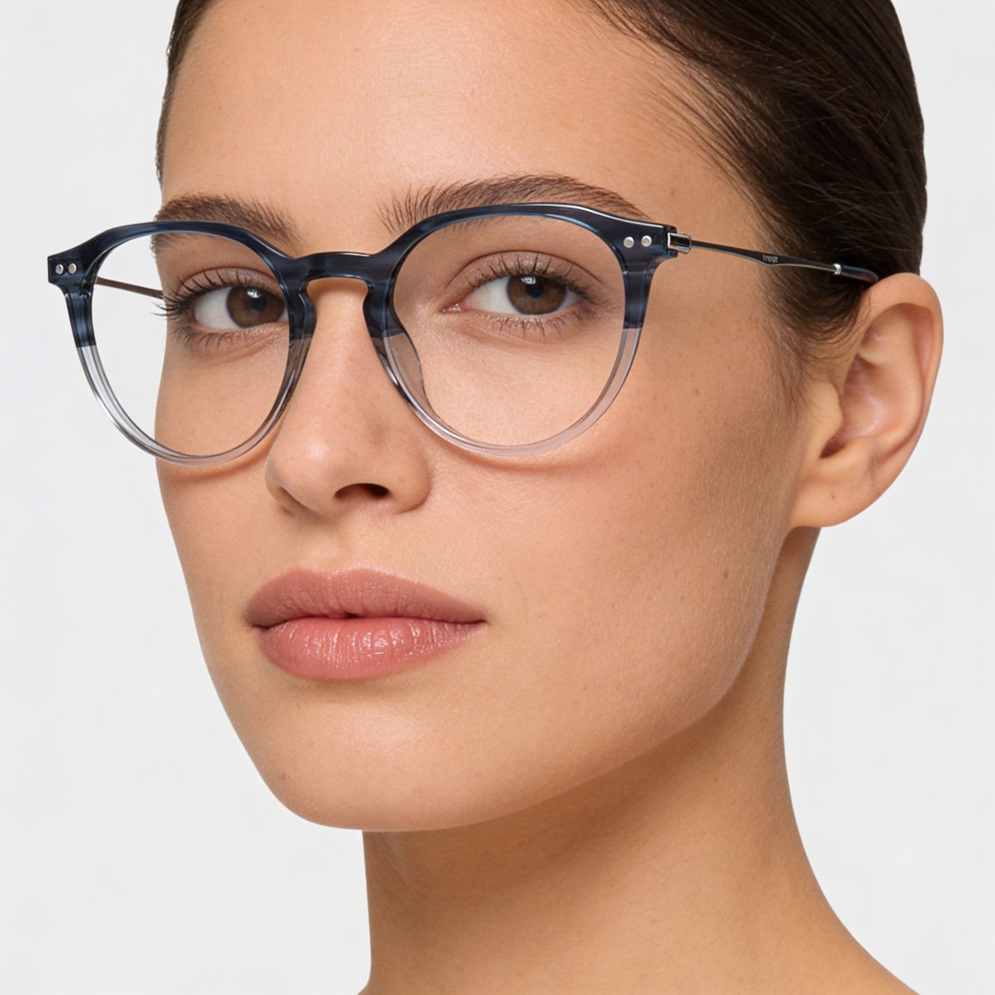 Levi's LV 5022 Women's Plastic Non Eyeglasses Blue Horn Demo Lens 51mm, Photo 4