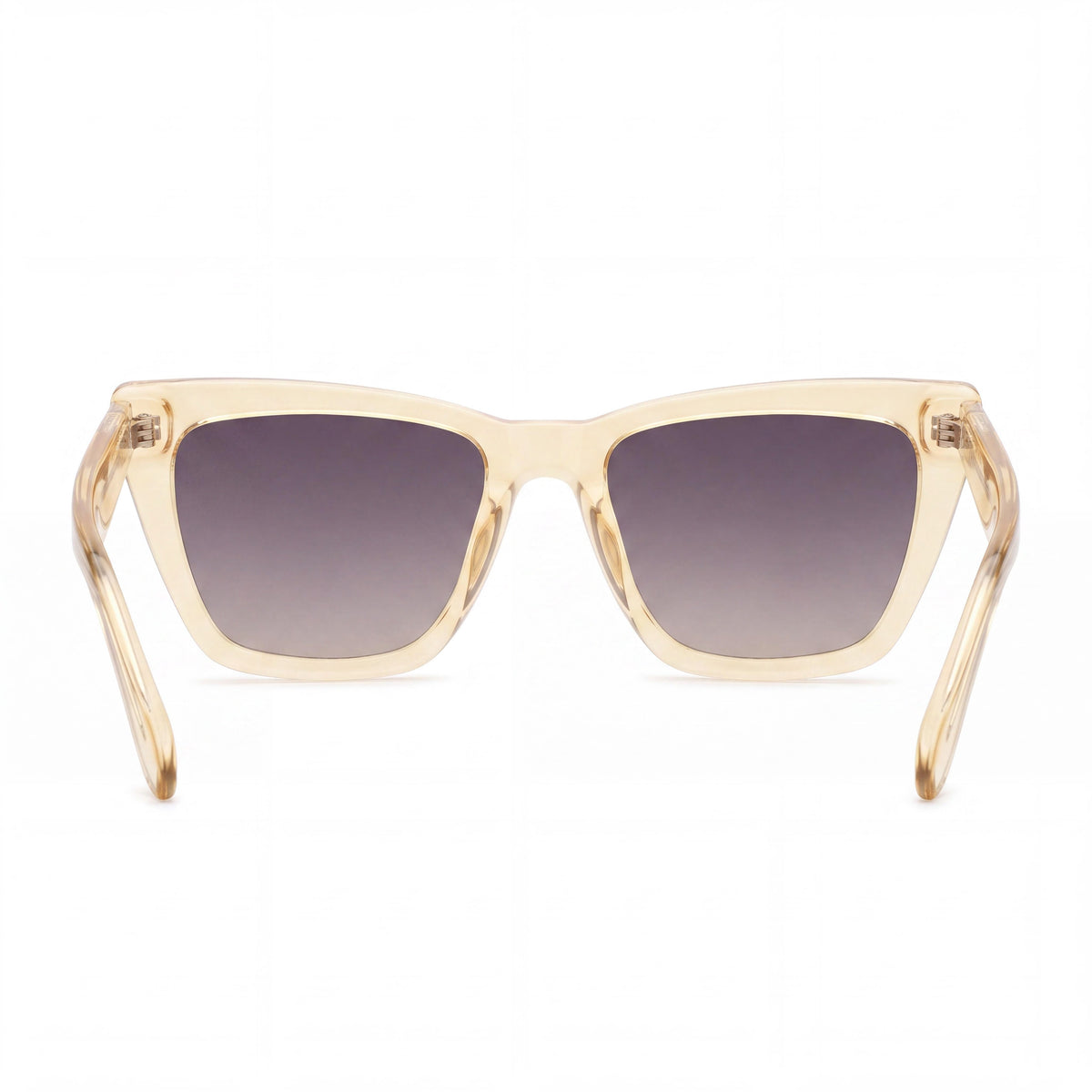 QUAY AUSTRALIA Gafas de sol para mujer Call the Shots de ojo de gato daffodil inyectadas, lentes smoke topo, protección UV 145mm, Photo 3
