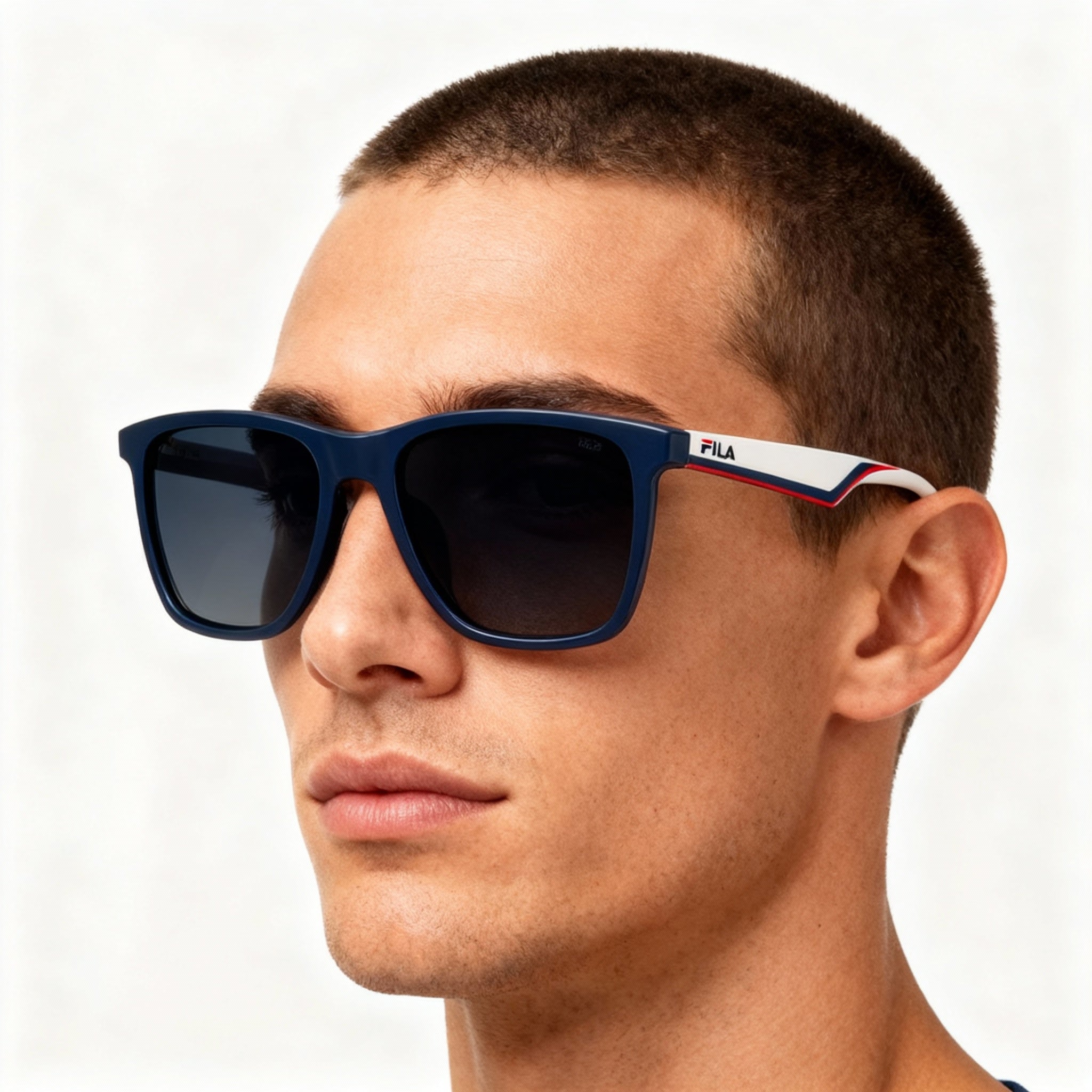 Fila Sfi461 Men's Blue Frame Blue Gradient Lens Non-Polarized UV Protection Sunglasses 56-17-145, Photo 5