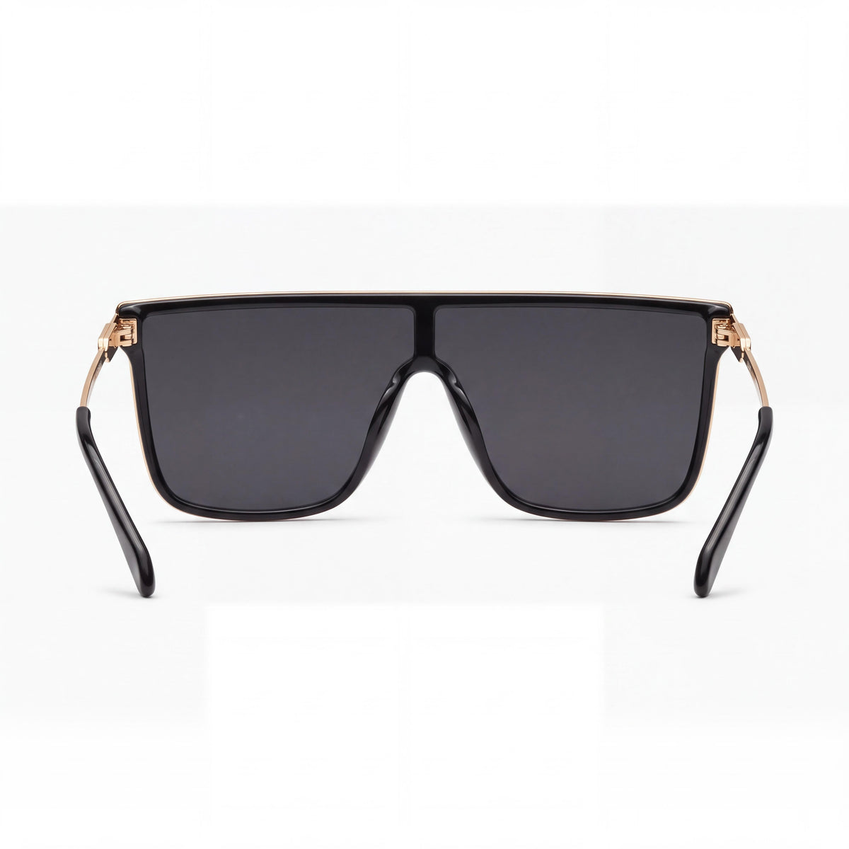 QUAY AUSTRALIA Nightfall Remixed Unisex Oversized Black Polarized Sunglasses, UV Protected, 138mm, Photo 4