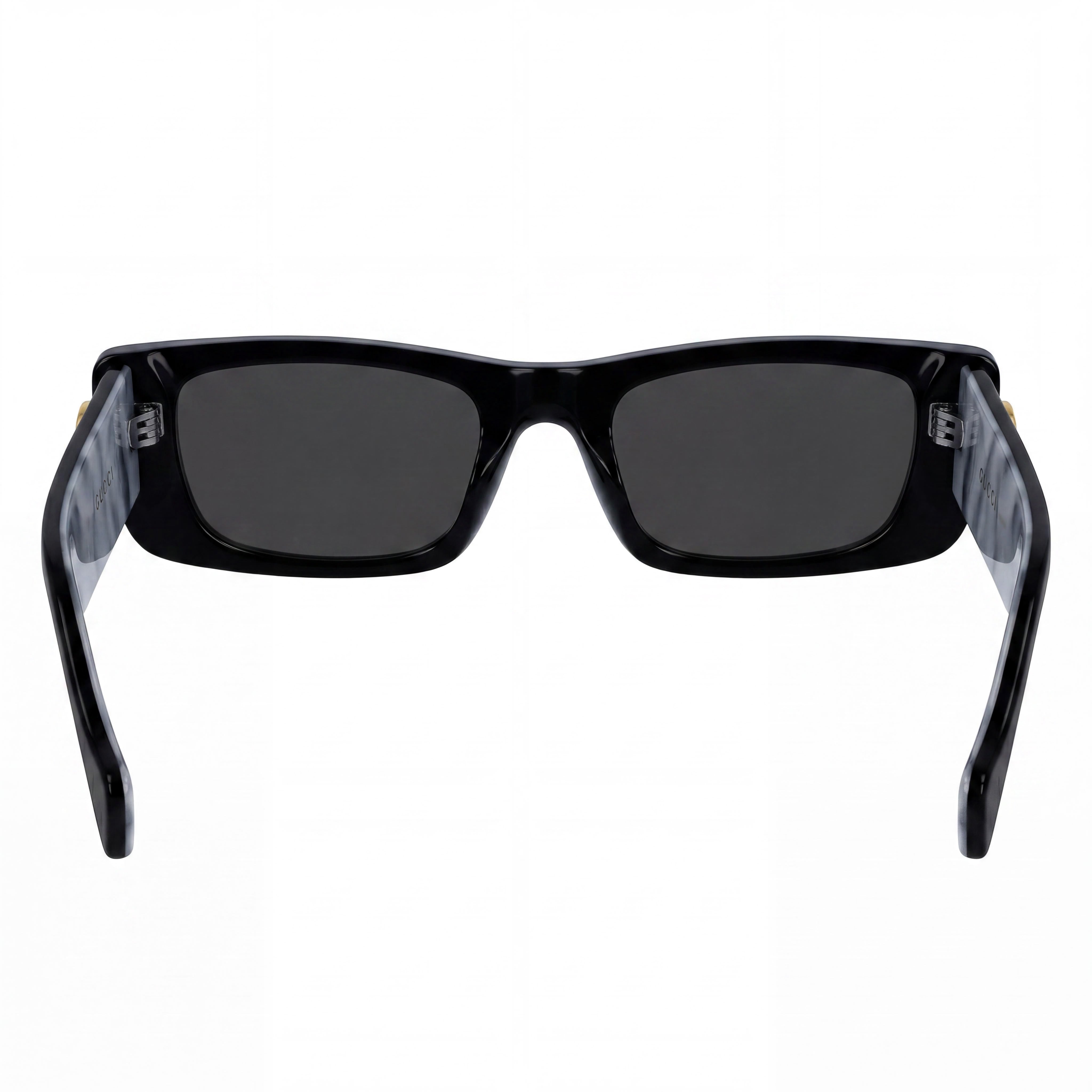 Gucci Seasonal Icon Women's Rectangle Acetate Frame, Black White Mother-of-pearl Grey / Black Grey Gradient UV Lenses, 52mm, Photo 4