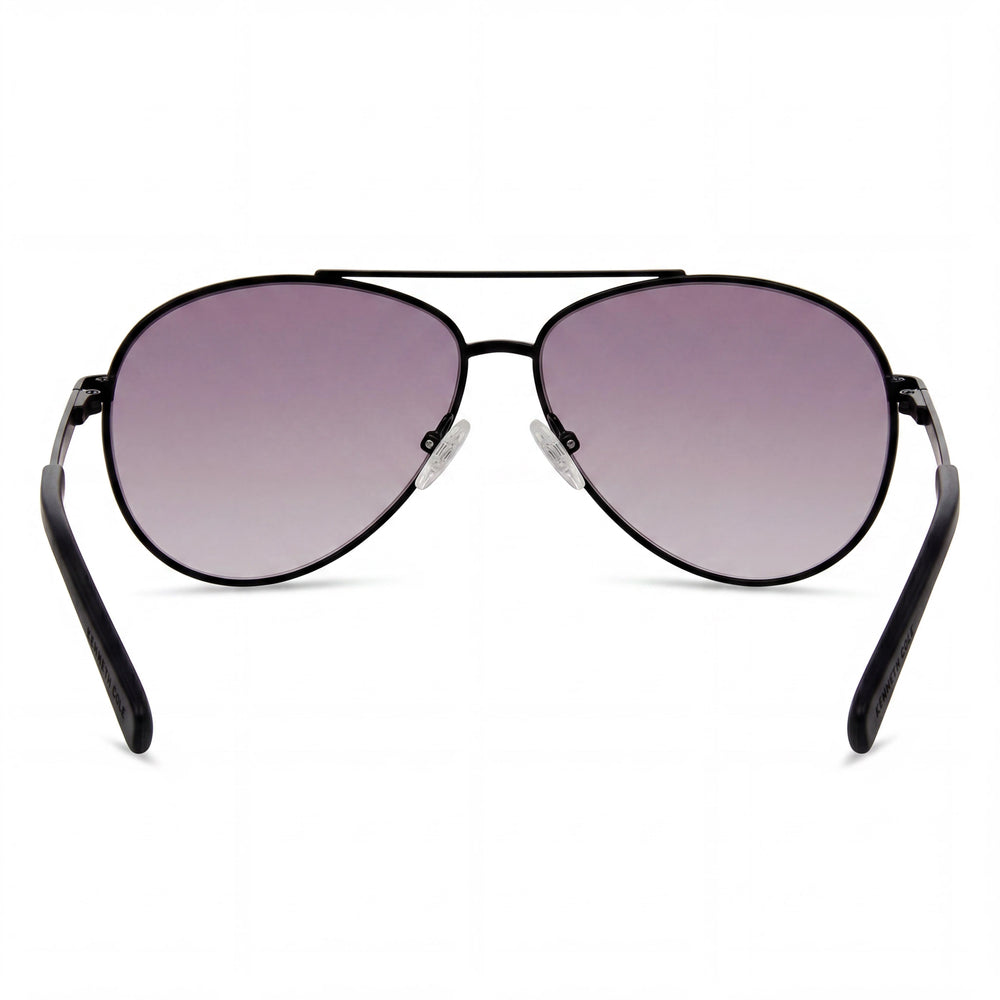 Gafas de sol Kenneth Cole New York Kc6302g de metal para mujer, montura negra mate, lentes de espejo marrones, 63 mm