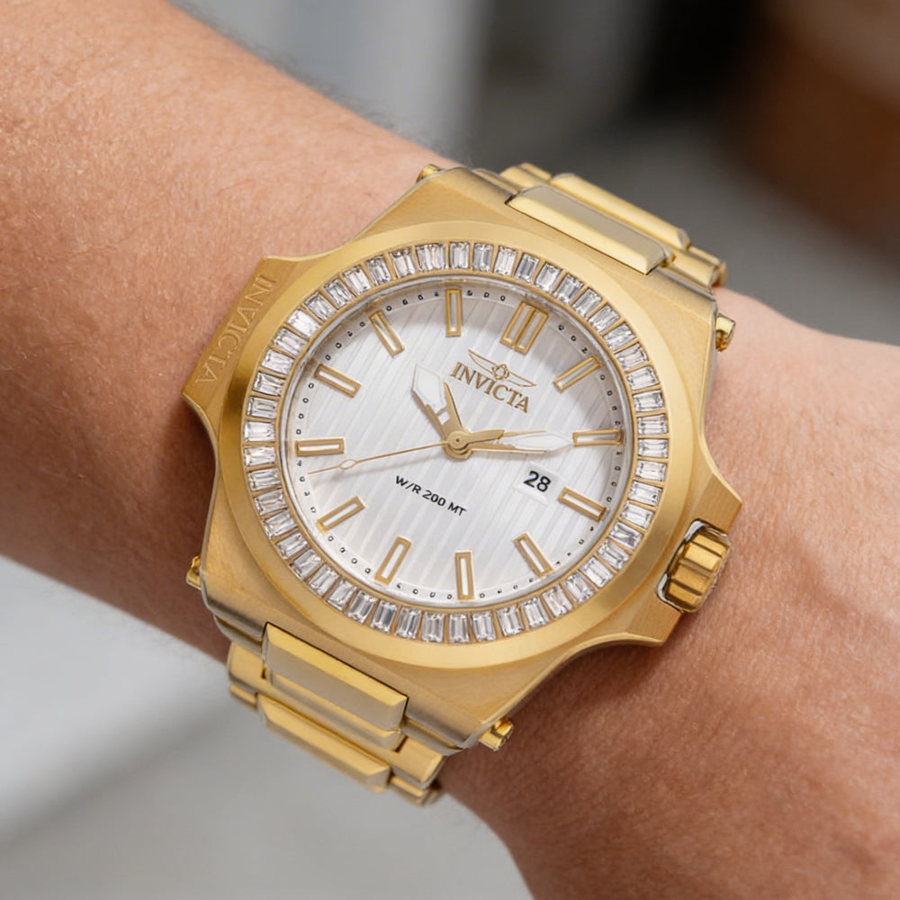 Invicta Akula 49136 Unisex Gold-Tone Stainless Steel Quartz Movement 20 ATM Water Resistant 58mm Case Bracelet Watch