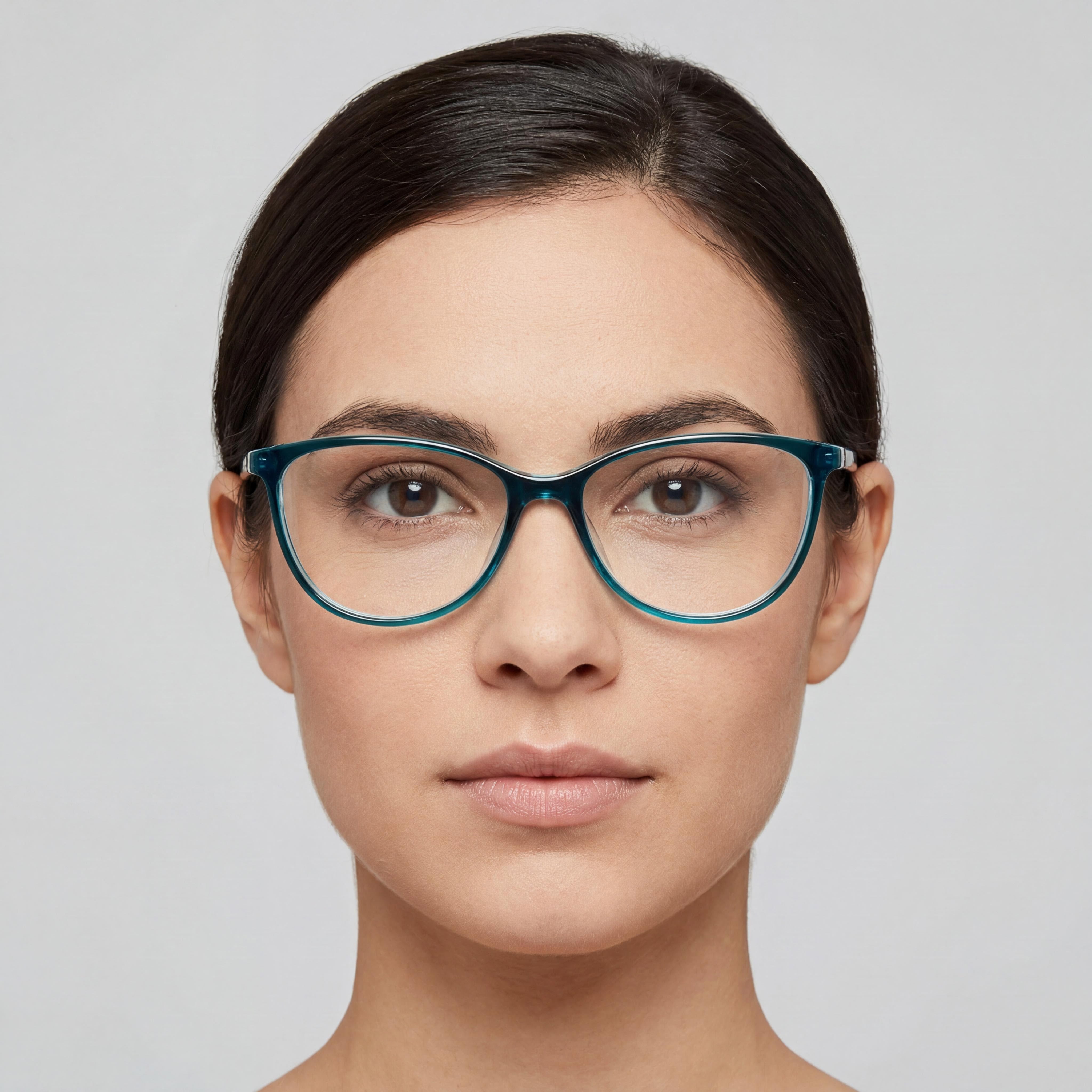 Fossil FOS 7050 Women's Sunglasses, with Propionate Frame and Polycarbonate Lenses, in Teal, 54mm Lens Width, Photo 4