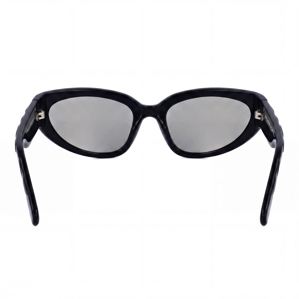 Marc Jacobs Casual Women's Sunglasses, Black Grey Cellulose Propionate Frame, Grey Bronze Mirror Non-Polarized Lenses, 61mm
