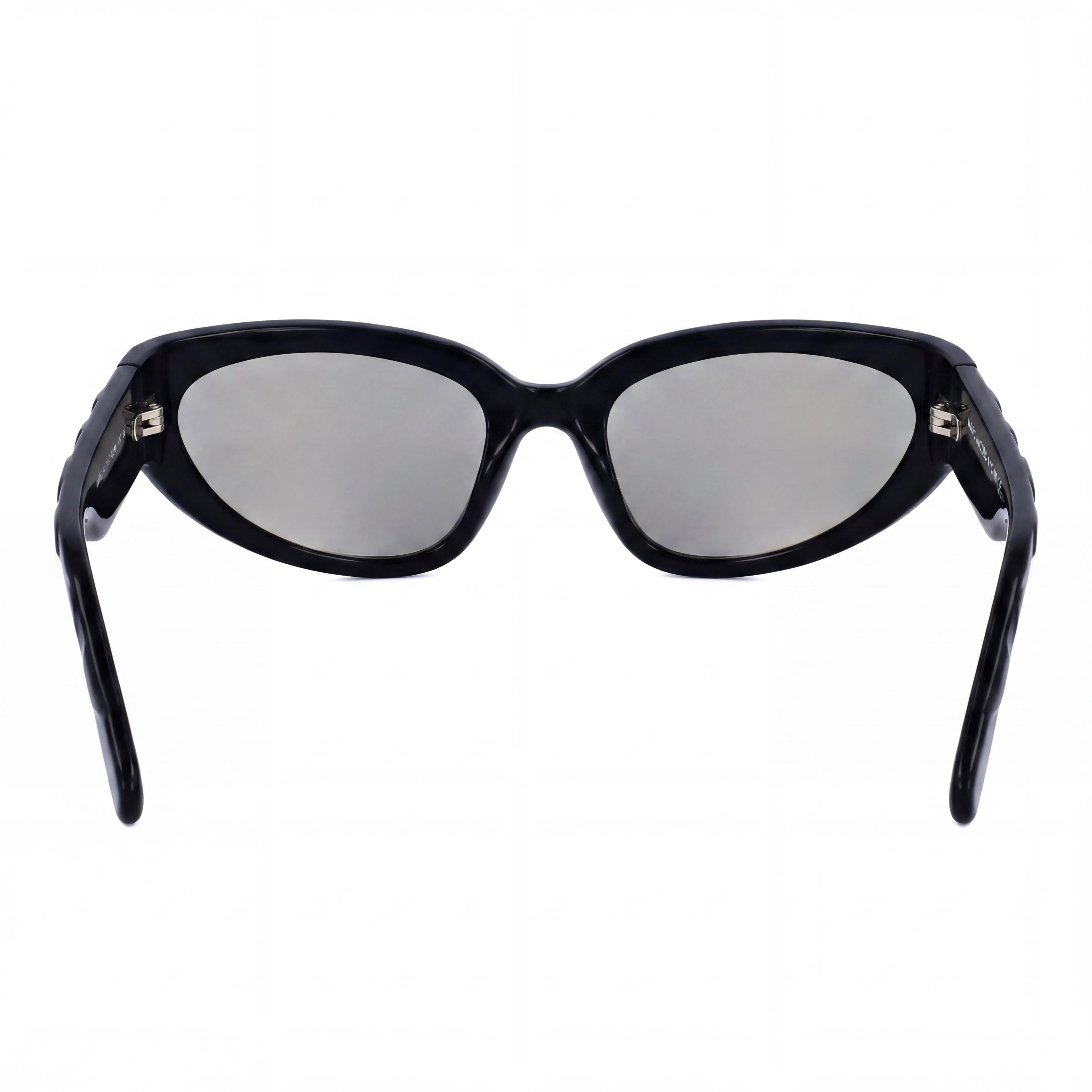 Marc Jacobs Casual Women's Sunglasses, Black Grey Cellulose Propionate Frame, Grey Bronze Mirror Non-Polarized Lenses, 61mm, Photo 3