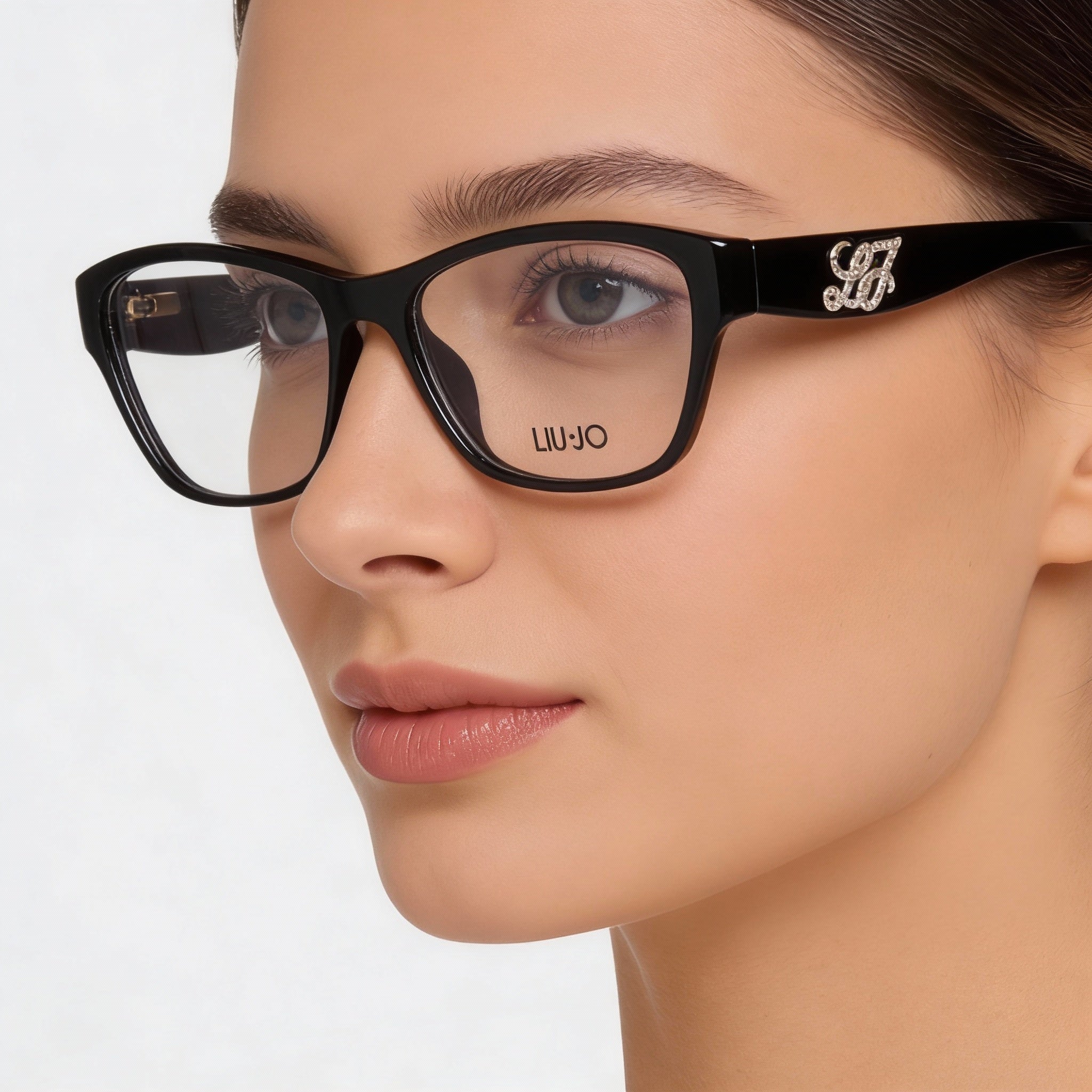 Liu Jo Contemporary Style Women’s Eyeglasses with Plastic Frame Construction, Ebony, 53mm Lens Width, Photo 4