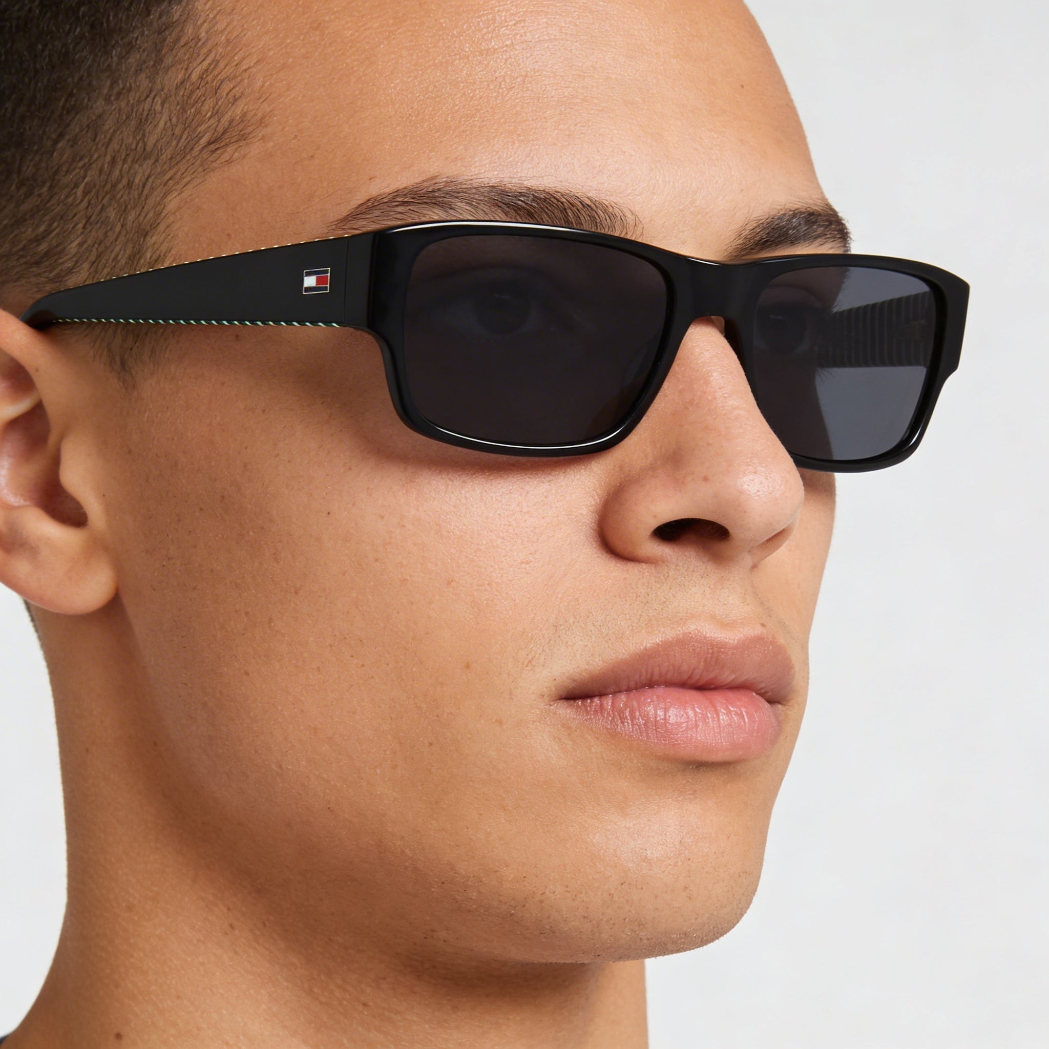 Tommy Hilfiger Modern Men's Blue Acetate Non-Polarized Sunglasses 56mm, Photo 4