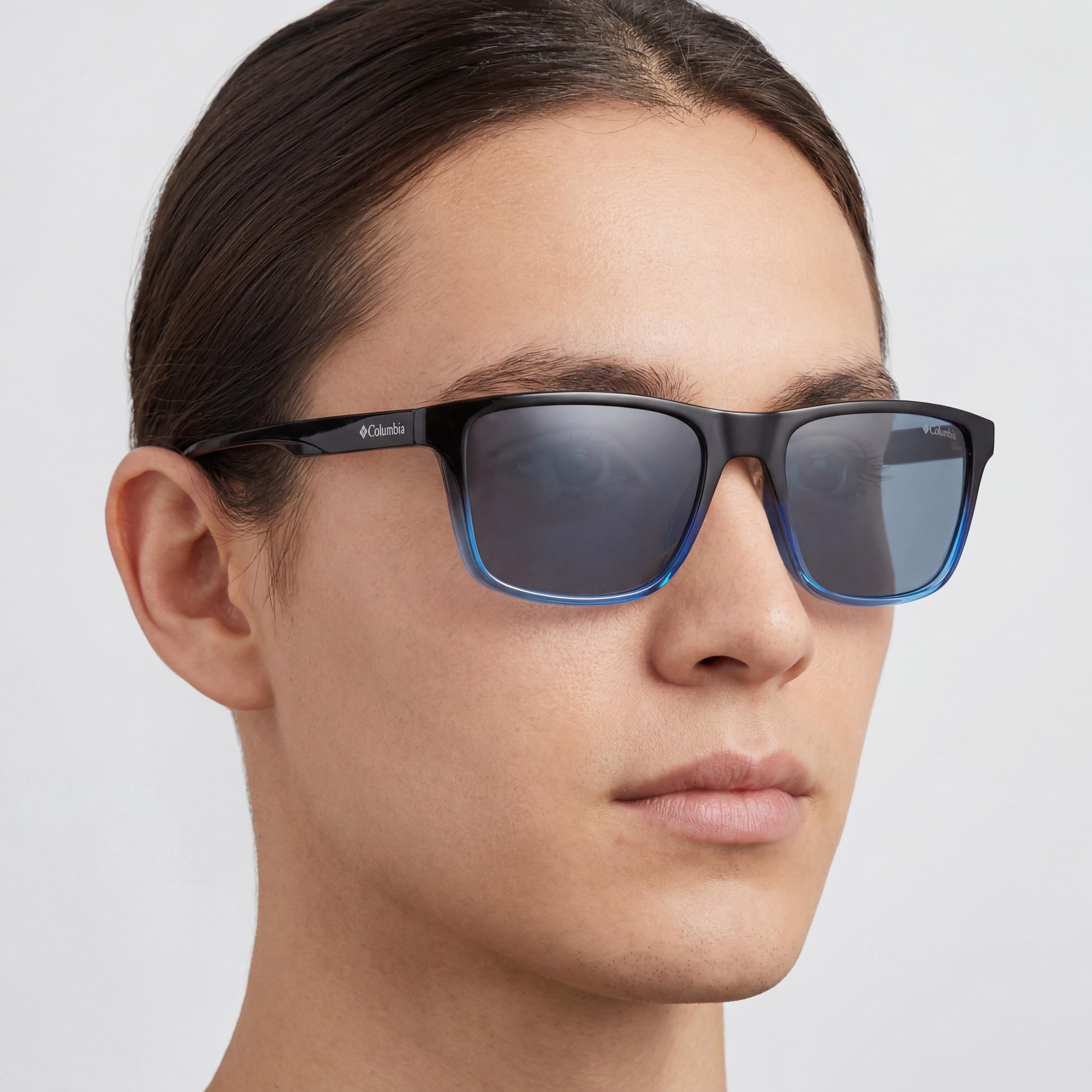 Columbia C571s Unisex Eyewear Acetate Non-Polarized Gradient Black to Blue Crystal 57-19-145, Photo 5