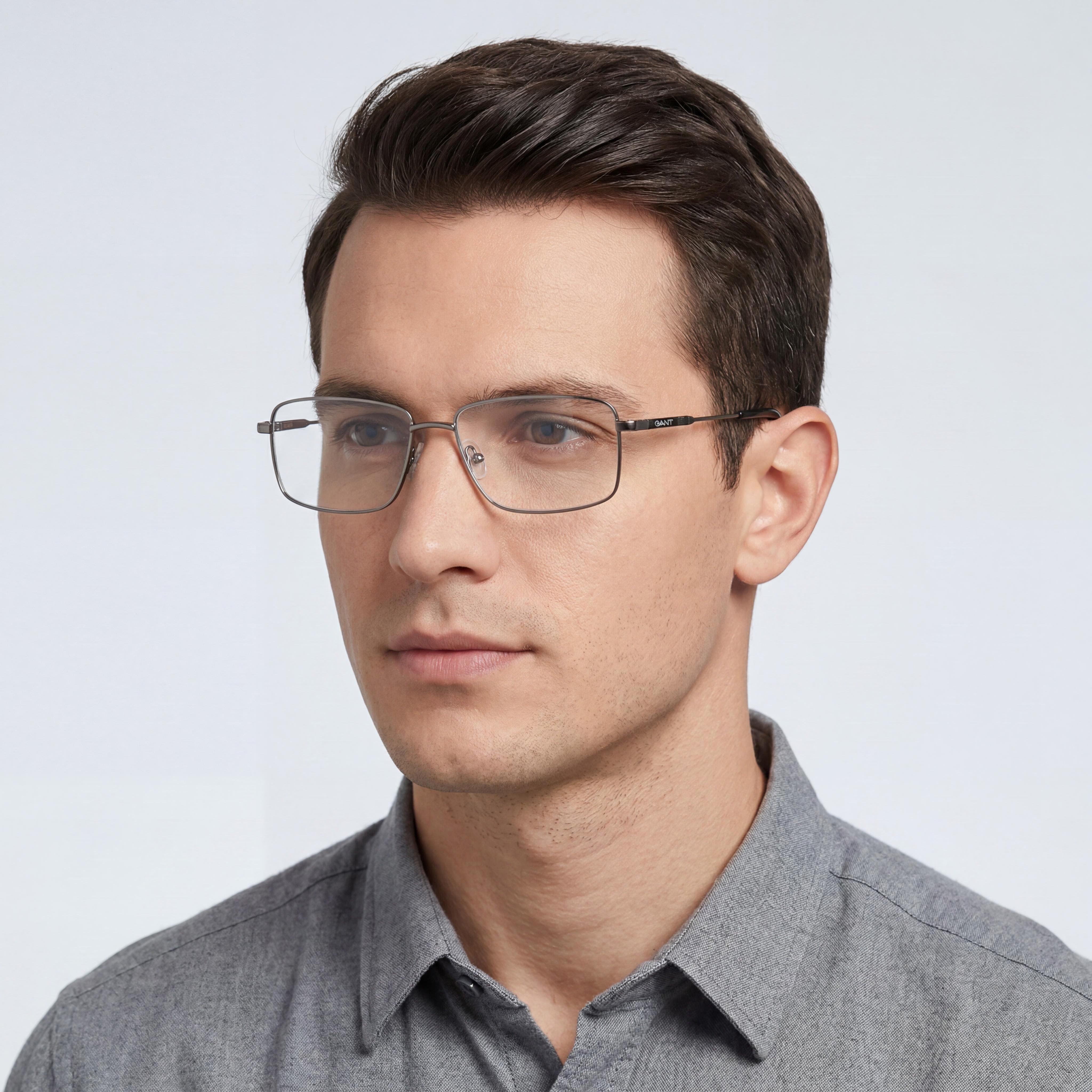 GANT Ga3271 Men's Metal Dark Ruthenium 56 Eyeglasses, Photo 4