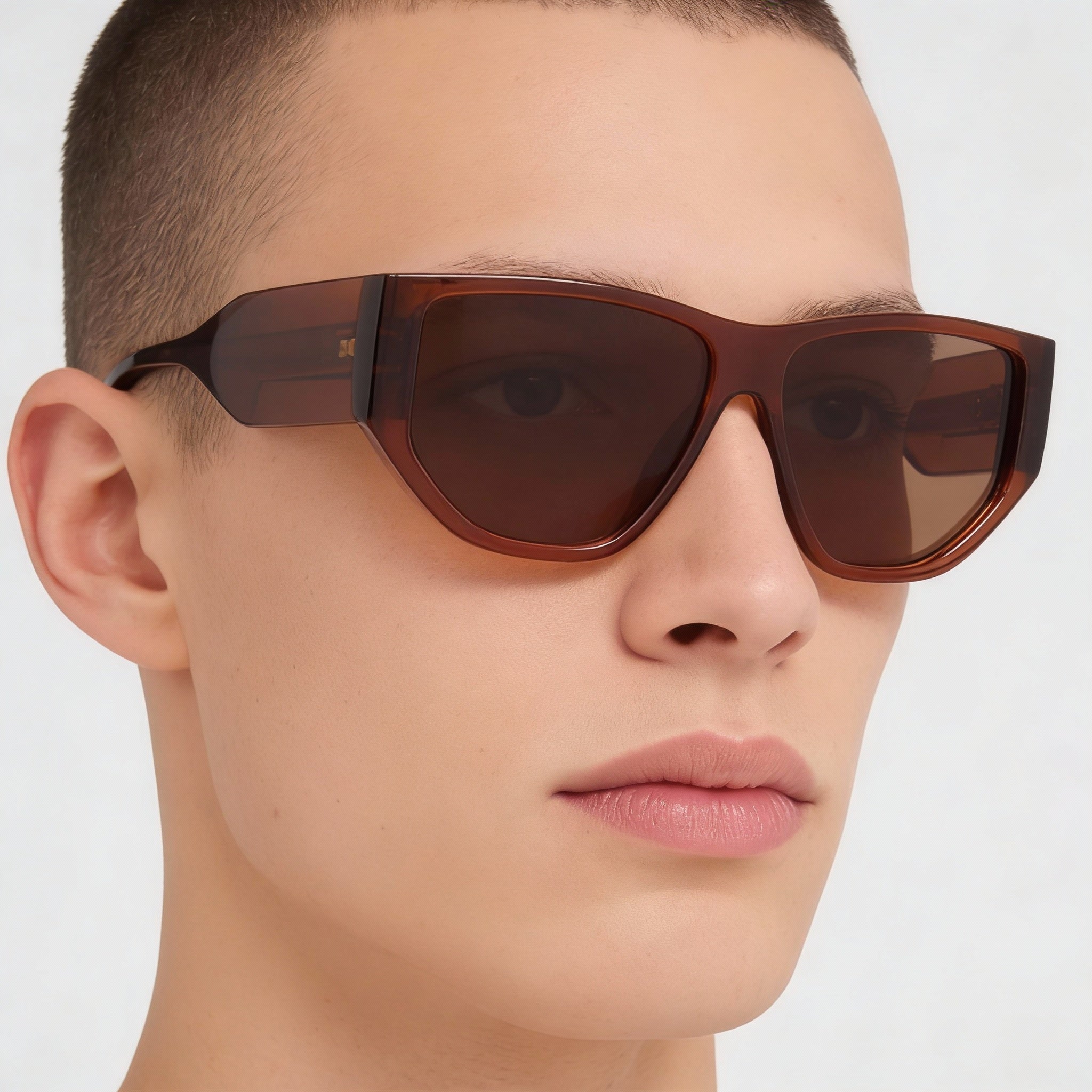 Buy SALVATORE FERRAGAMO Sf1077s Unisex Transparent Brown Injected