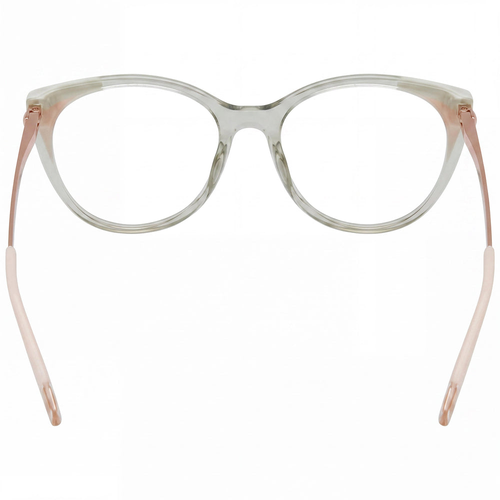 Gafas Furla VFU722V para mujer, estilo casual, con montura de acetato, color gris/verde lúcido, no polarizadas, 53 mm