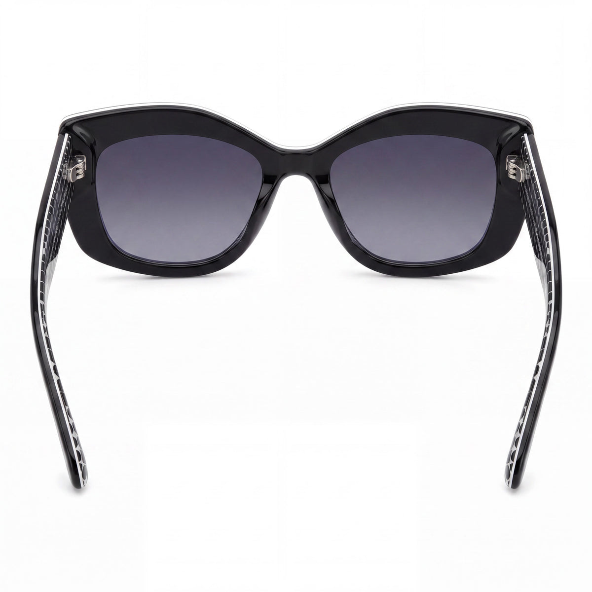 kate spade new york Frida/G/S Women's Black ECO ACETATE Rectangular Gradient Dark Grey Shaded Sunglasses 54mm, Photo 4