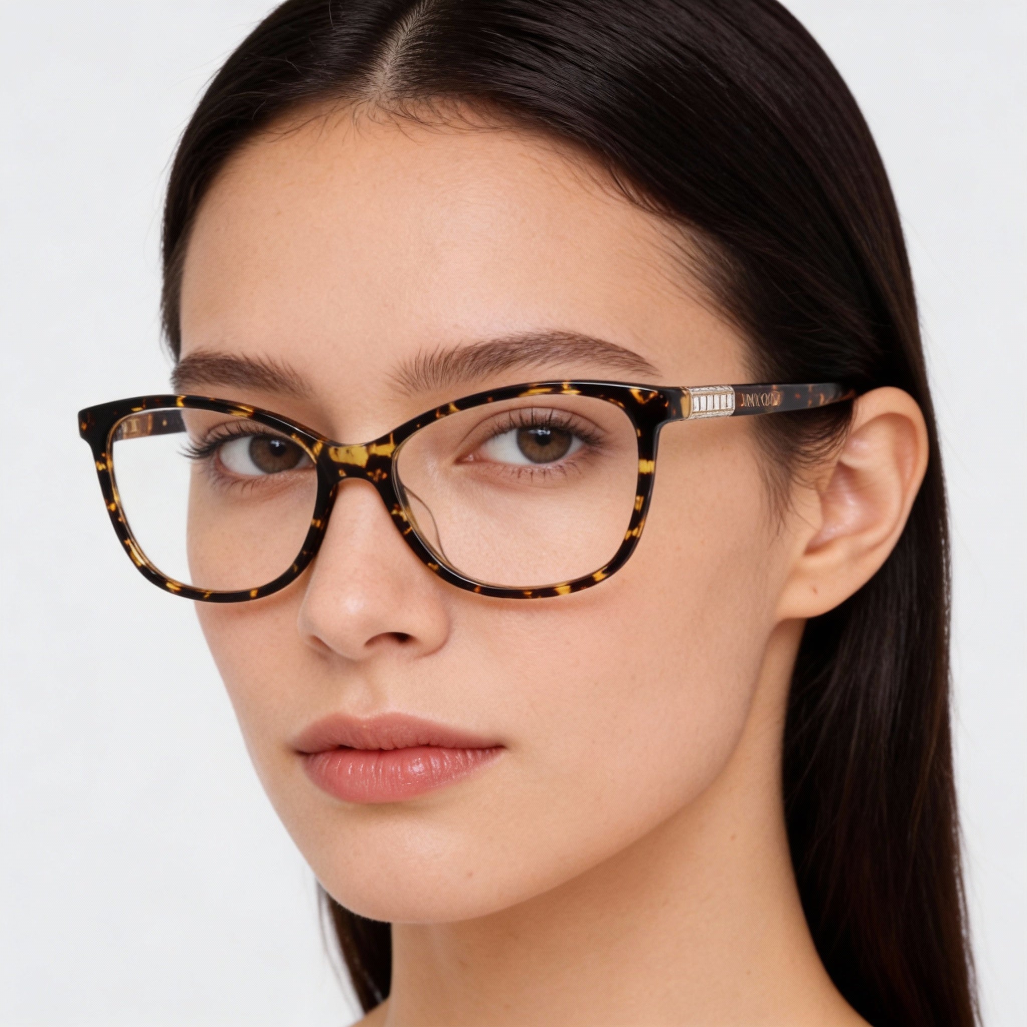 JIMMY CHOO Modern Women's Havana Acetate Polarized Sunglasses 55mm Lens Width 16mm Bridge 140mm Temple, Photo 5