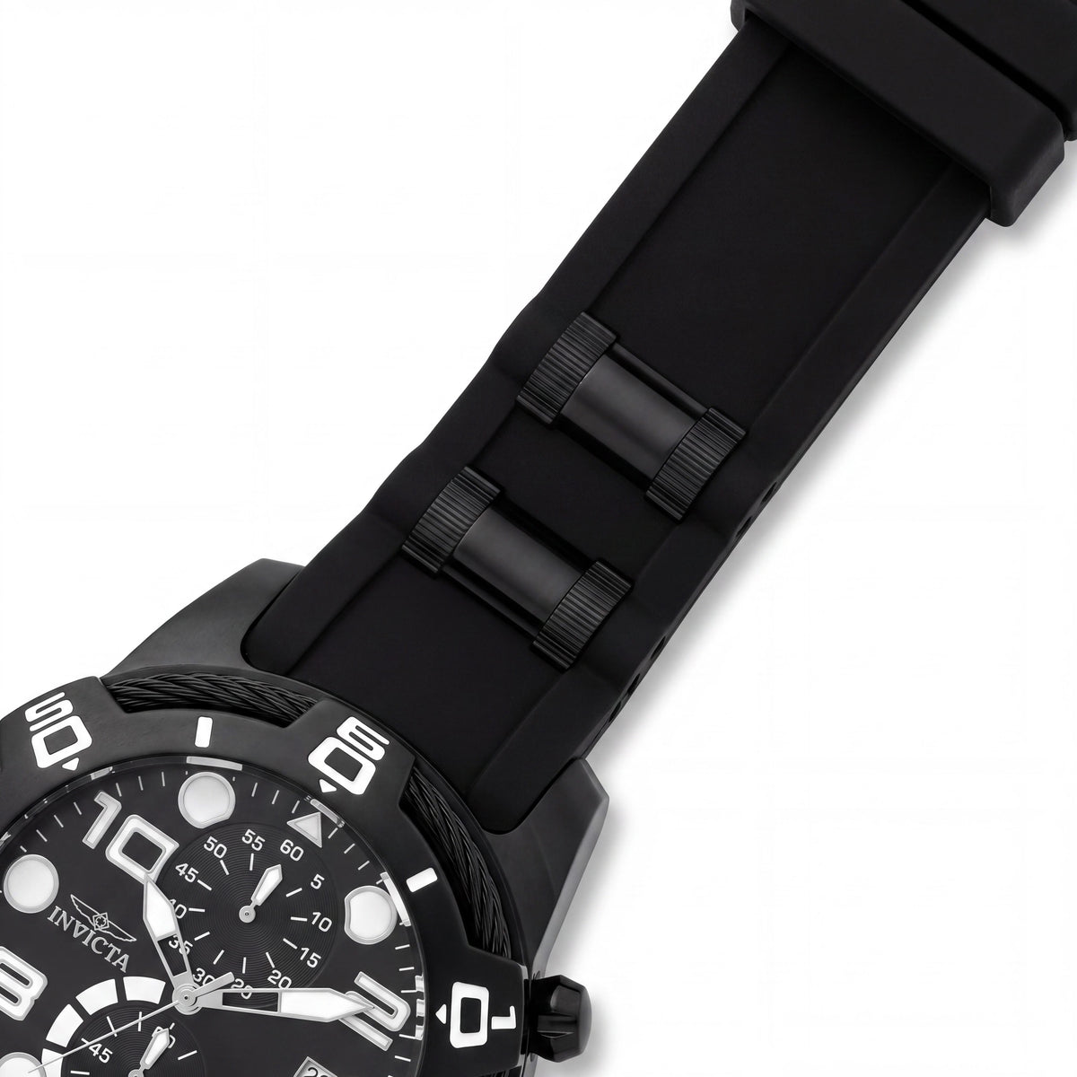 Reloj Invicta Bolt Cronógrafo para hombre, de acero inoxidable negro de 50 mm, Photo 3