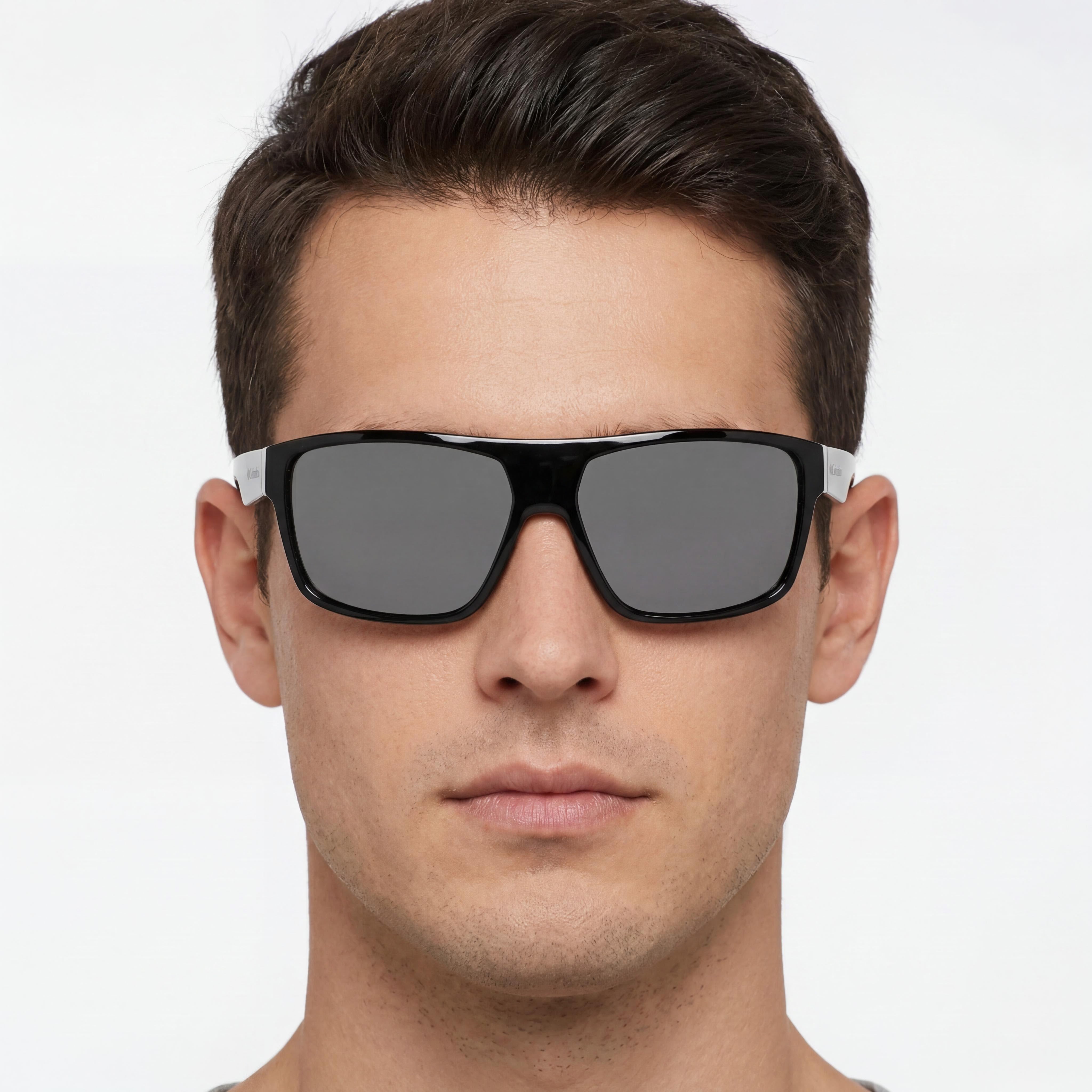 Columbia Fairbanks Men's Plastic Polarized 100% UV Protected Black Smoke Frame Smoke Lens Sunglasses 62mm, Photo 5