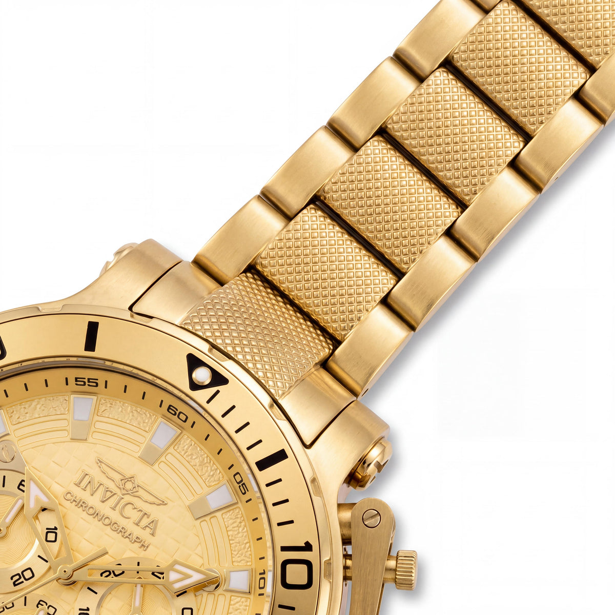 Invicta Coalition Forces 50231 Reloj cronógrafo unisex de acero inoxidable dorado con pulsera 52 mm, Photo 3