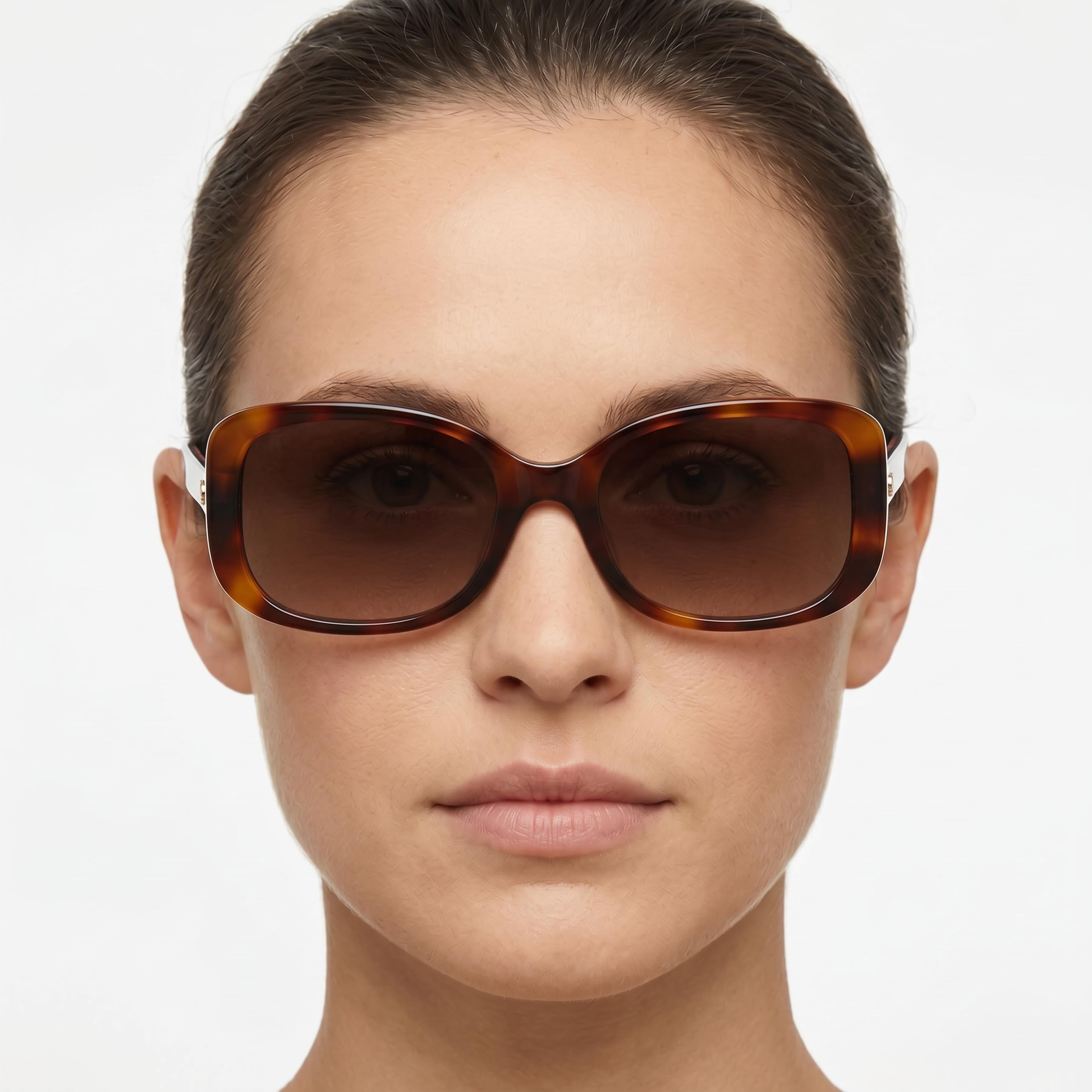 kate spade new york Dionna/S Gafas de sol para mujer con armazón de plástico havana, lentes degradadas marrones con protección UV, aptas para lentes recetados, 52 mm, Photo 4