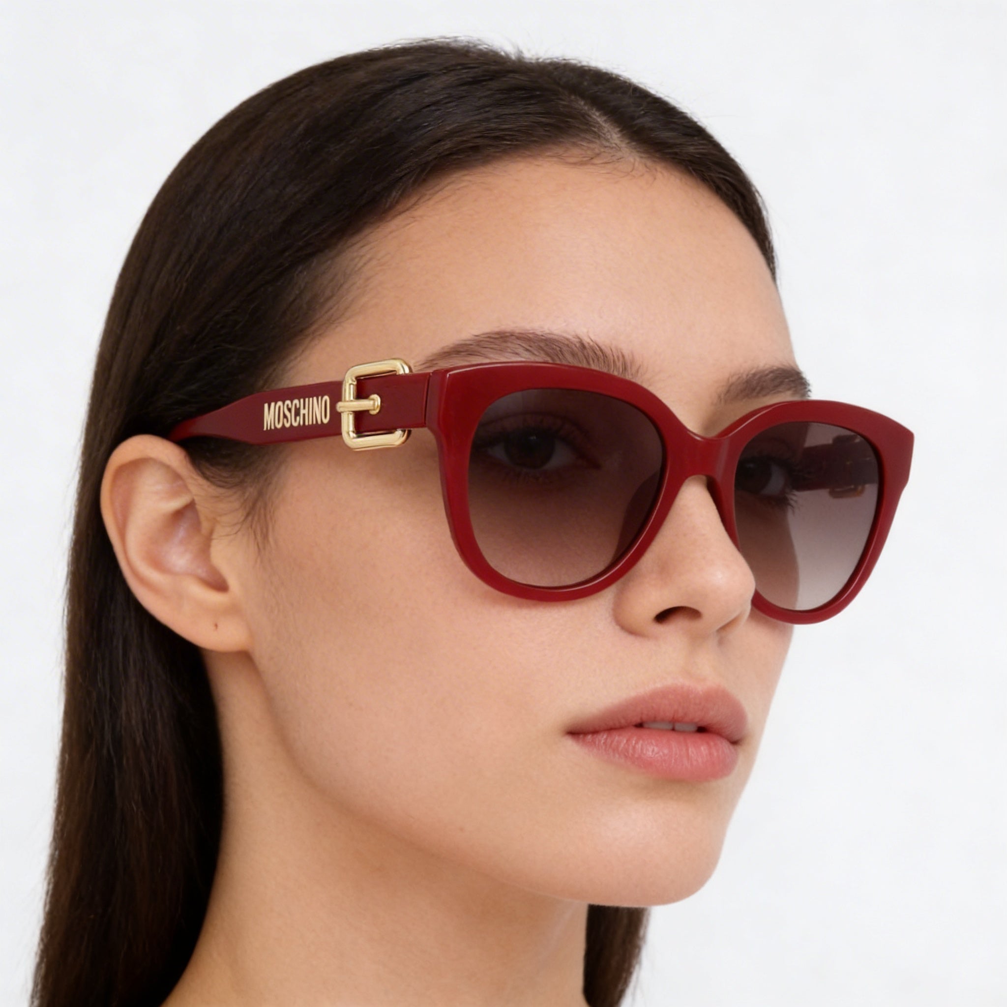 Moschino Casual Women's Acetate Frame Sunglasses with Brown Shaded Lenses and UV Protection, 54mm Lens Width, Photo 5