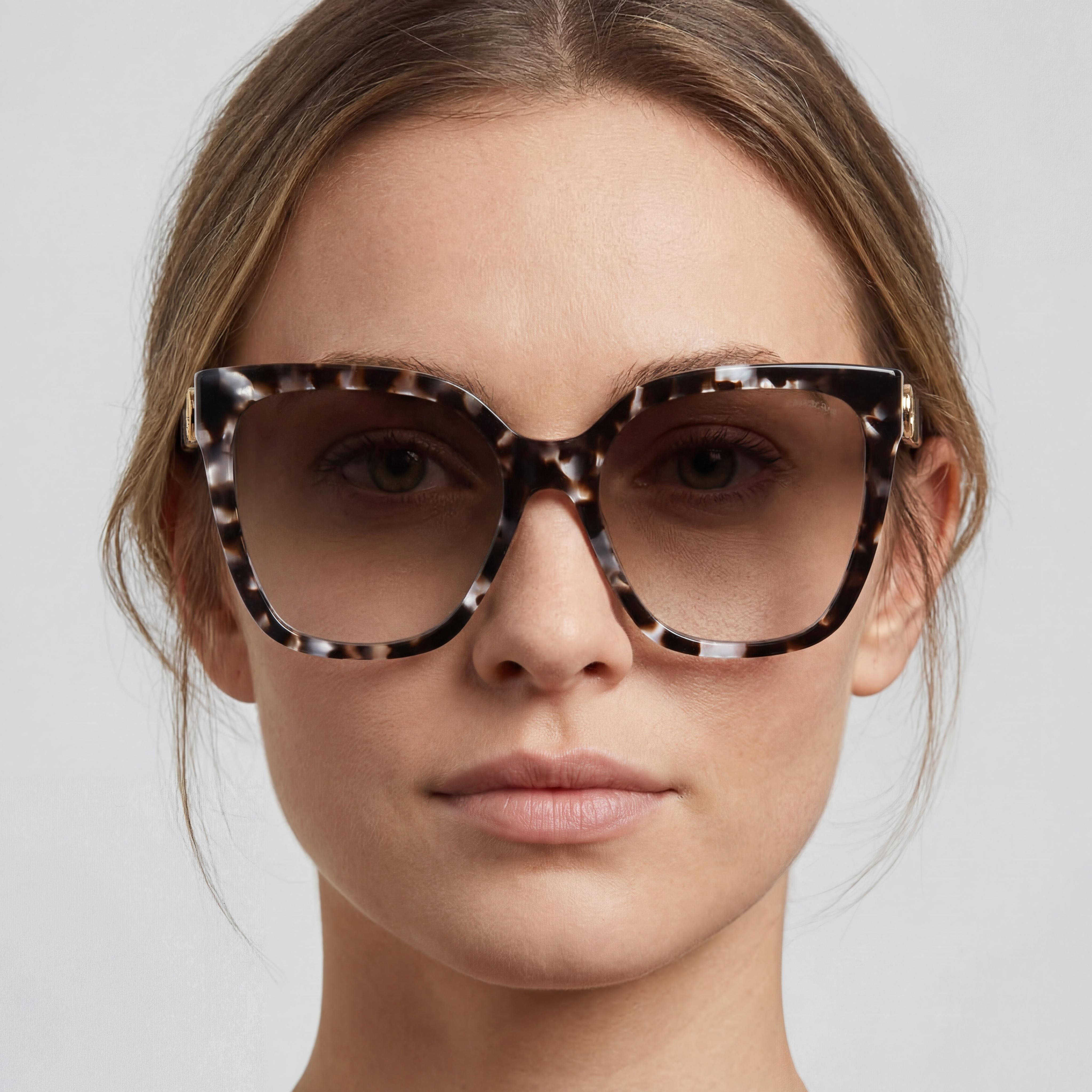 Gafas de sol rectangulares Moschino MOS098/S Havana para mujer, 55mm, Photo 3