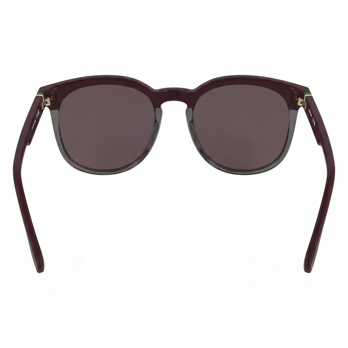 Lacoste L6073s Men's Plastic RXable Sunglasses, Burgundy Transparent Grey, Solid Wine Non-Polarized Lenses, UV 400, 52mm, Photo 4