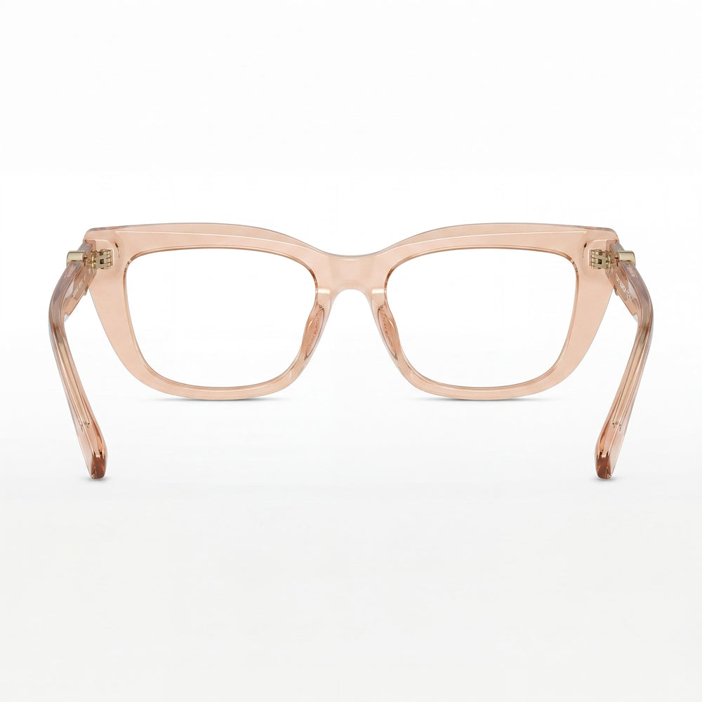 Tory Burch Women's Eyeglasses Transparent Brown Acetate 51mm