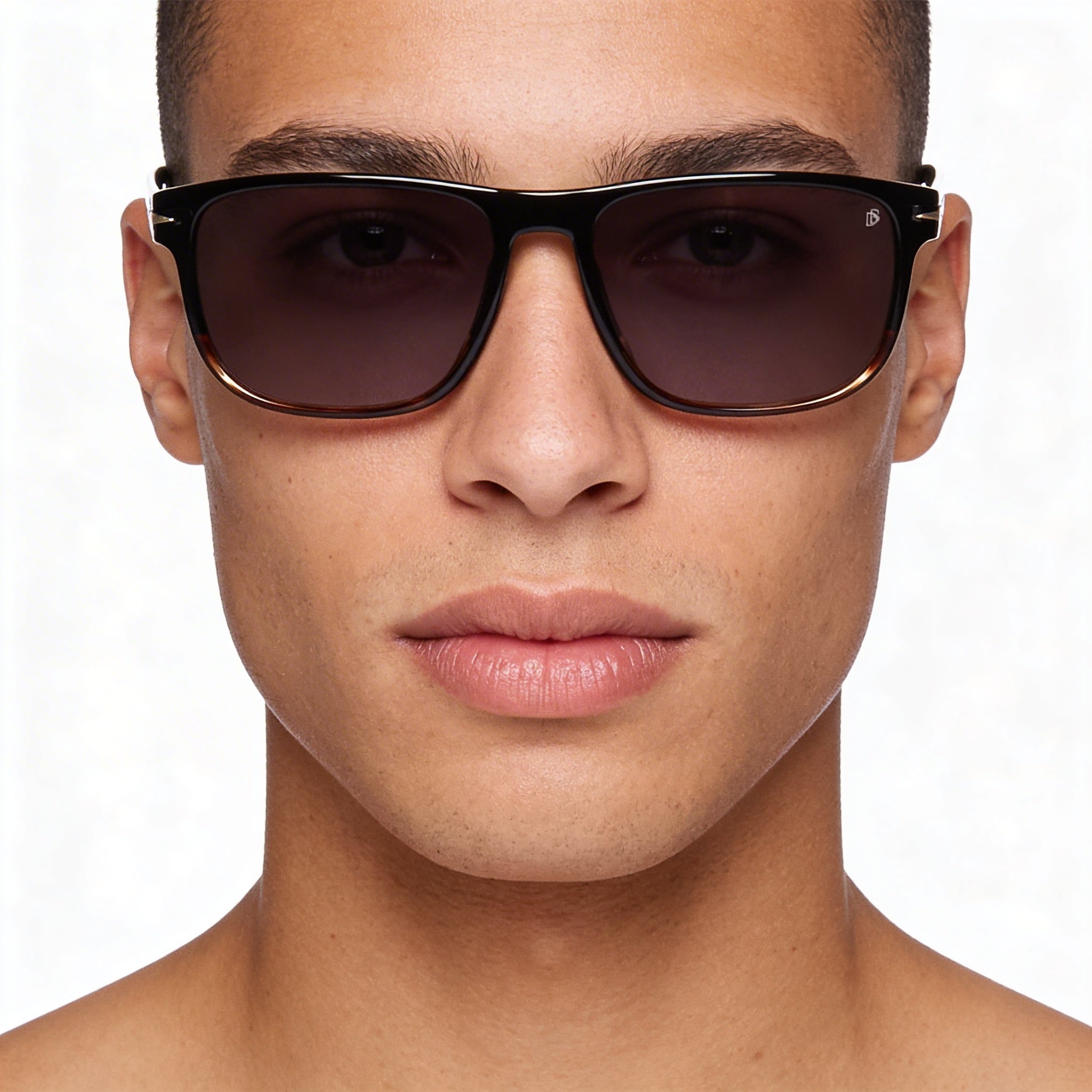 Gafas David Beckham DB 1060/S unisex con montura de plástico y lentes de policarbonato, color negro, talla 57 mm, Photo 3
