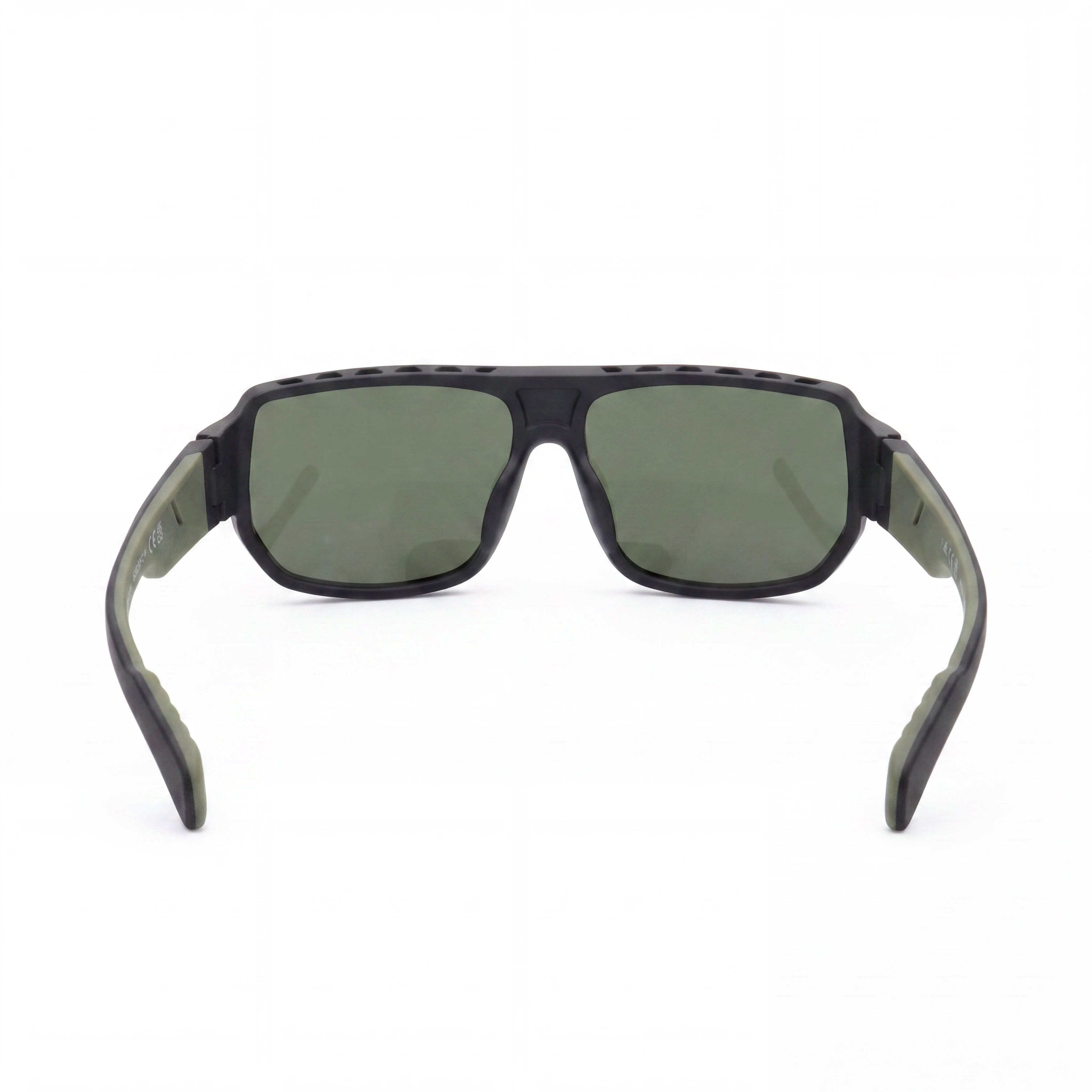 adidas Sp0038 Men's UV Protected Sunglasses with Plastic Frame in Matte Black Green (61mm Lens Width), Photo 4