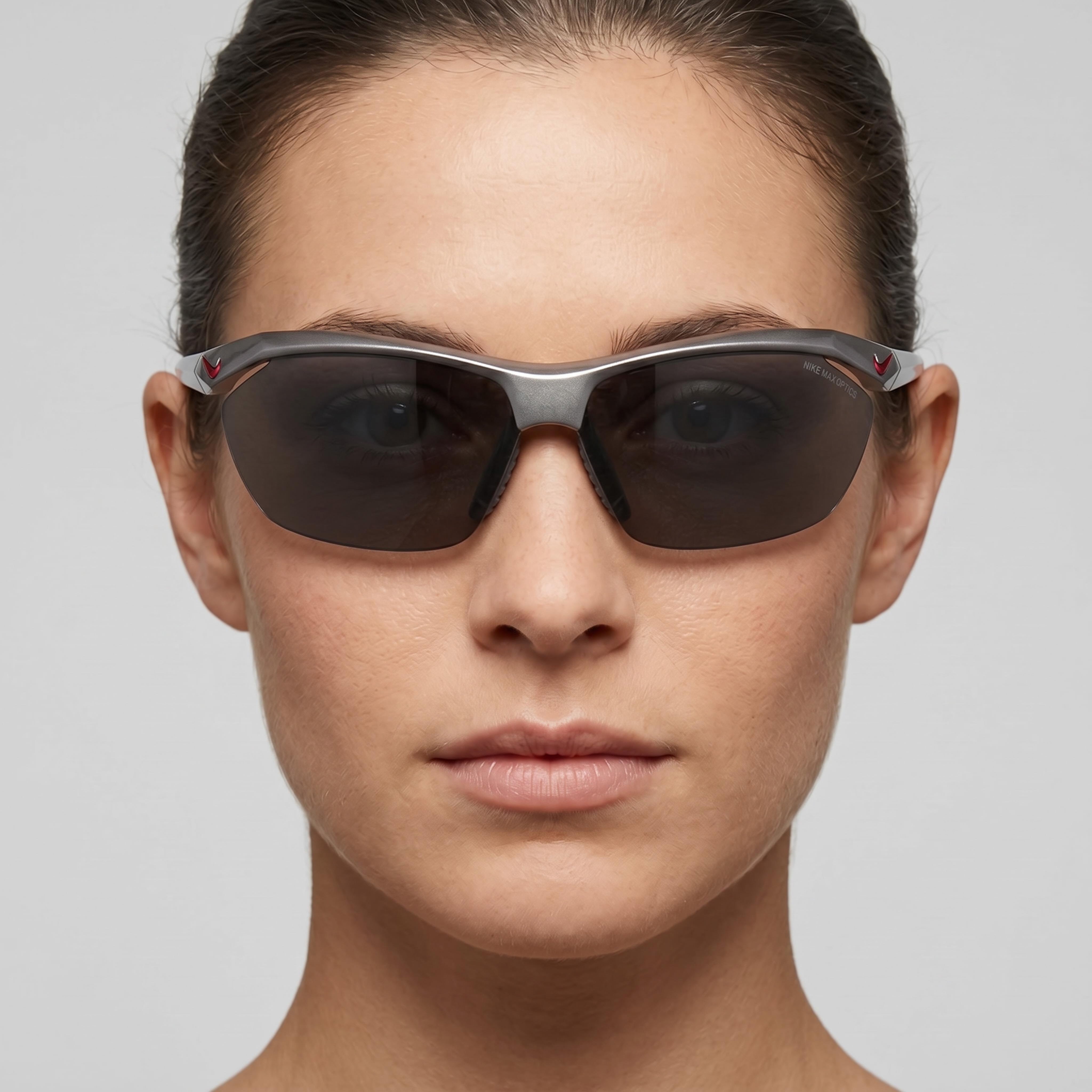 Gafas de Sol Nike Wayfarers para Mujer con Lentes Intercambiables, Montura de Plástico en Grafito Degradado y Protección UV Gris, Photo 5