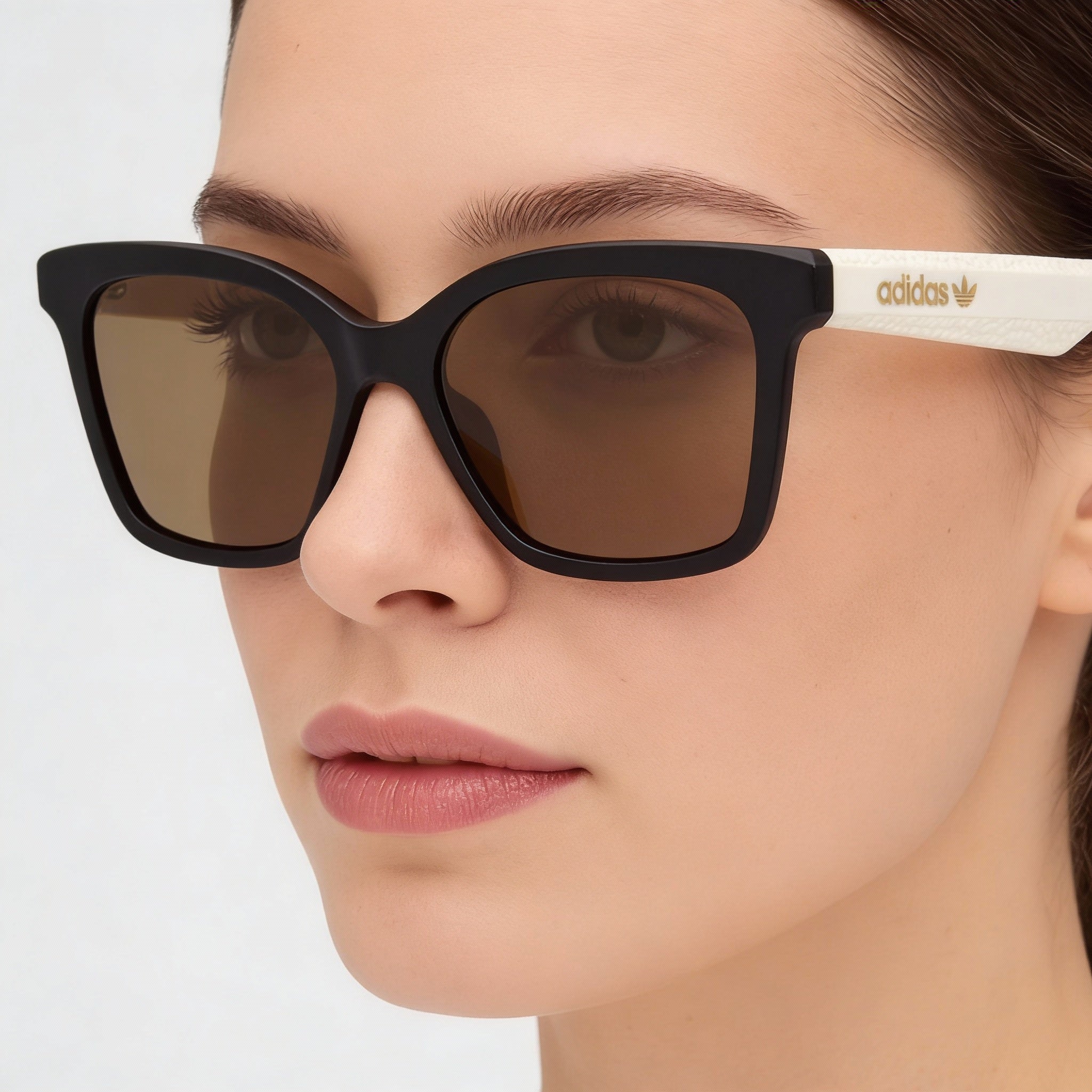 Gafas de sol adidas Originals Casual para mujer, de plástico, mate, negro, marrón, espejadas, sin polarizar, con protección UV, 54 mm, Photo 4
