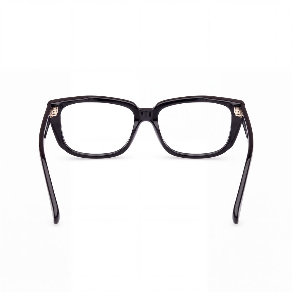 Gafas oftálmicas para mujer MaxMara MM5112 de plástico, negro brillante, 54 mm