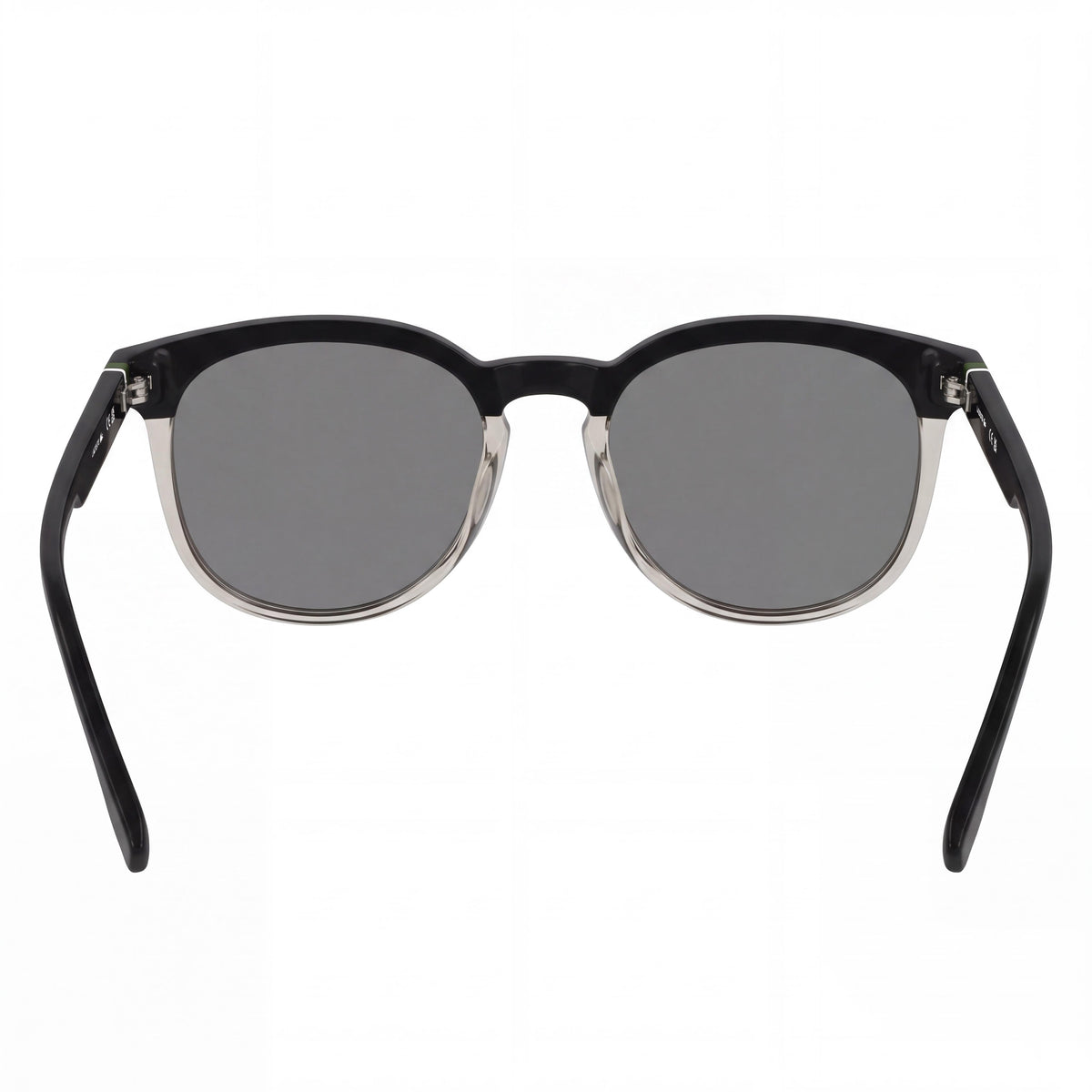 Lacoste L6073s Men's Plastic RXable Sunglasses, Black/Transparent Blush Frame, Solid Grey Lenses, UV 400, 52-19-145, Photo 4