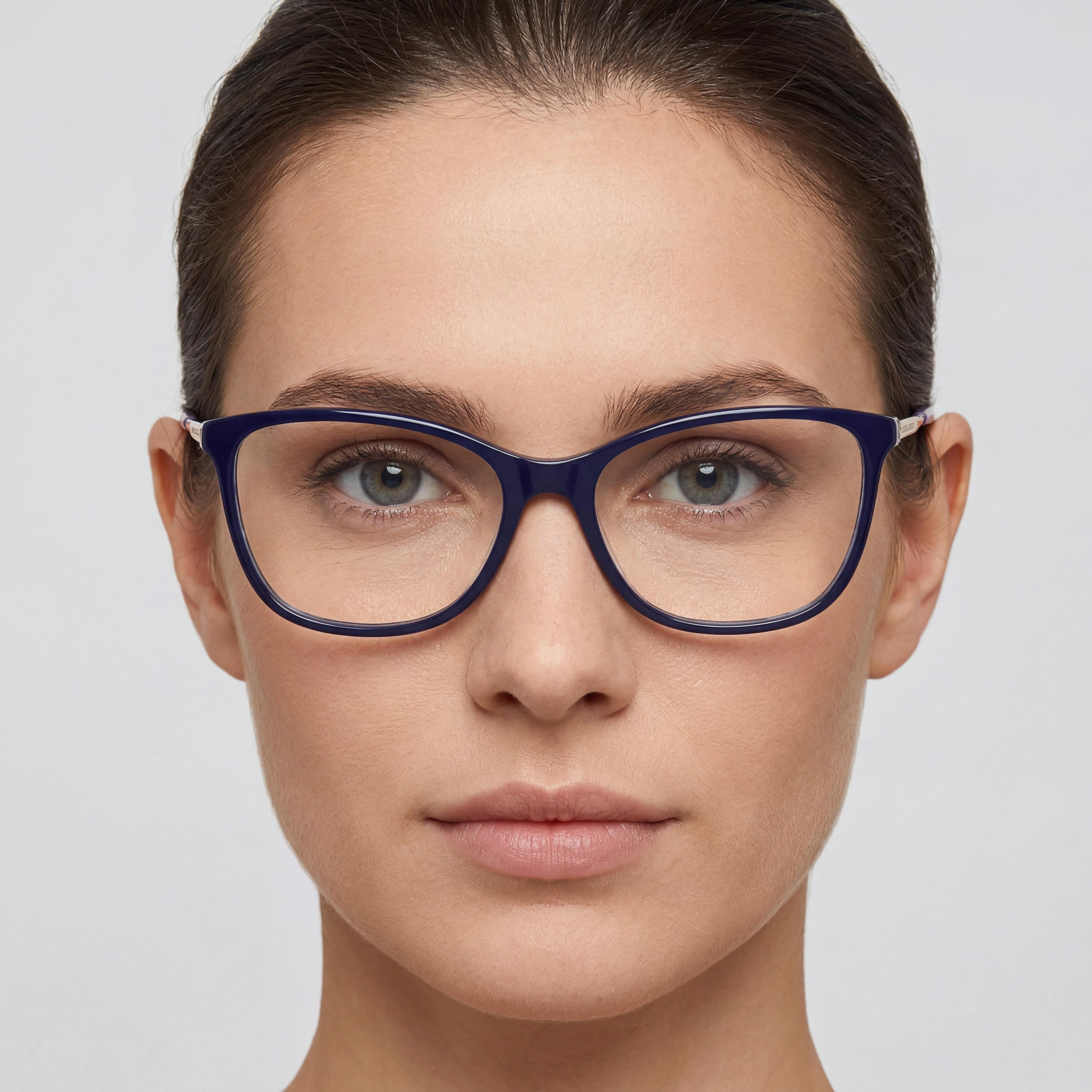Carolina Herrera Classic Women's Blue Gold Plastic Non-Polarized Multicolor Lens Sunglasses 54mm, Photo 5