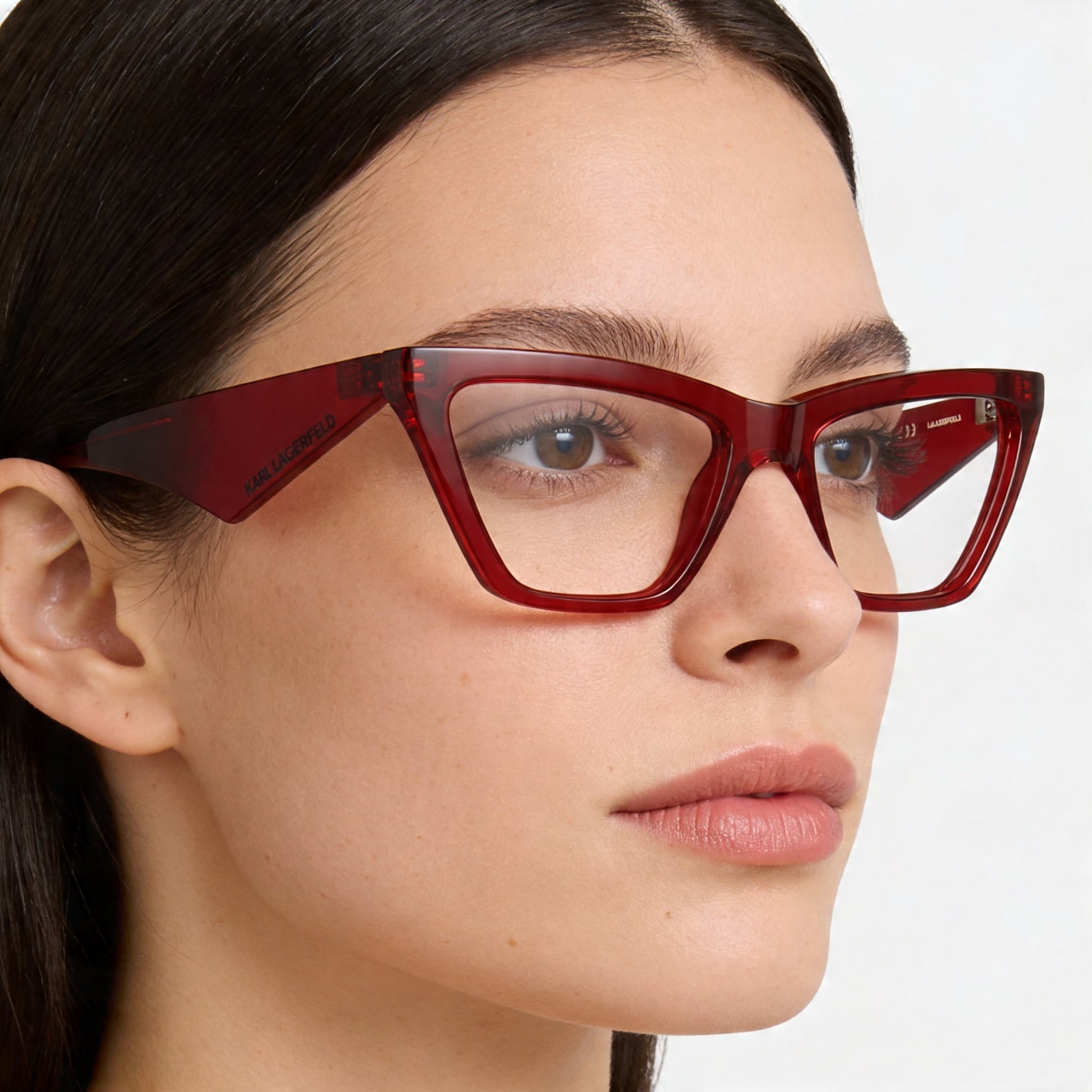 KARL LAGERFELD Kl6195 Women's Red Acetate Optical Eyeglasses 54mm, Photo 5