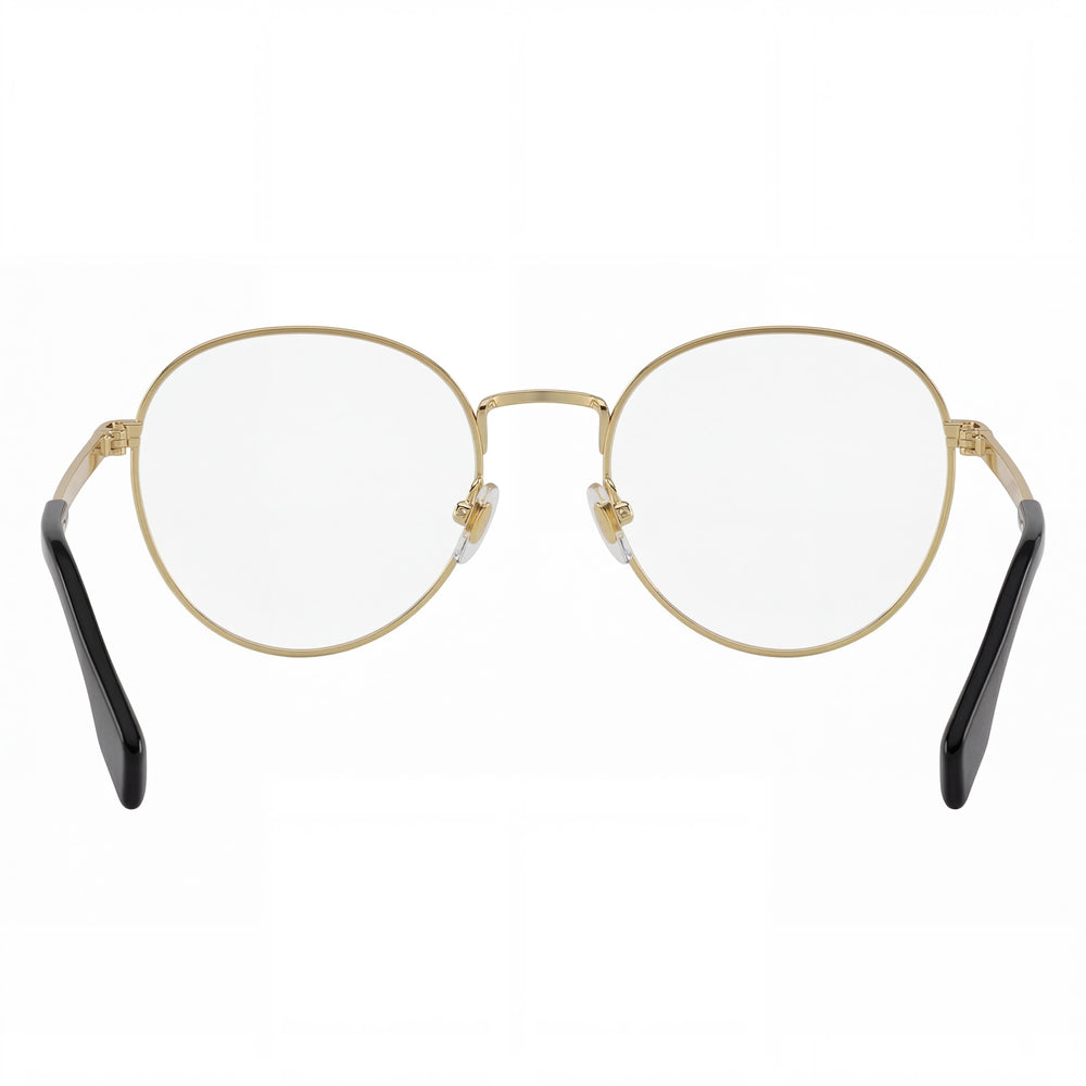 Versace Ve 1279 Eyeglasses, Phantos Design, Gold Metal Frame for Men and Women, Size 53-20-145mm