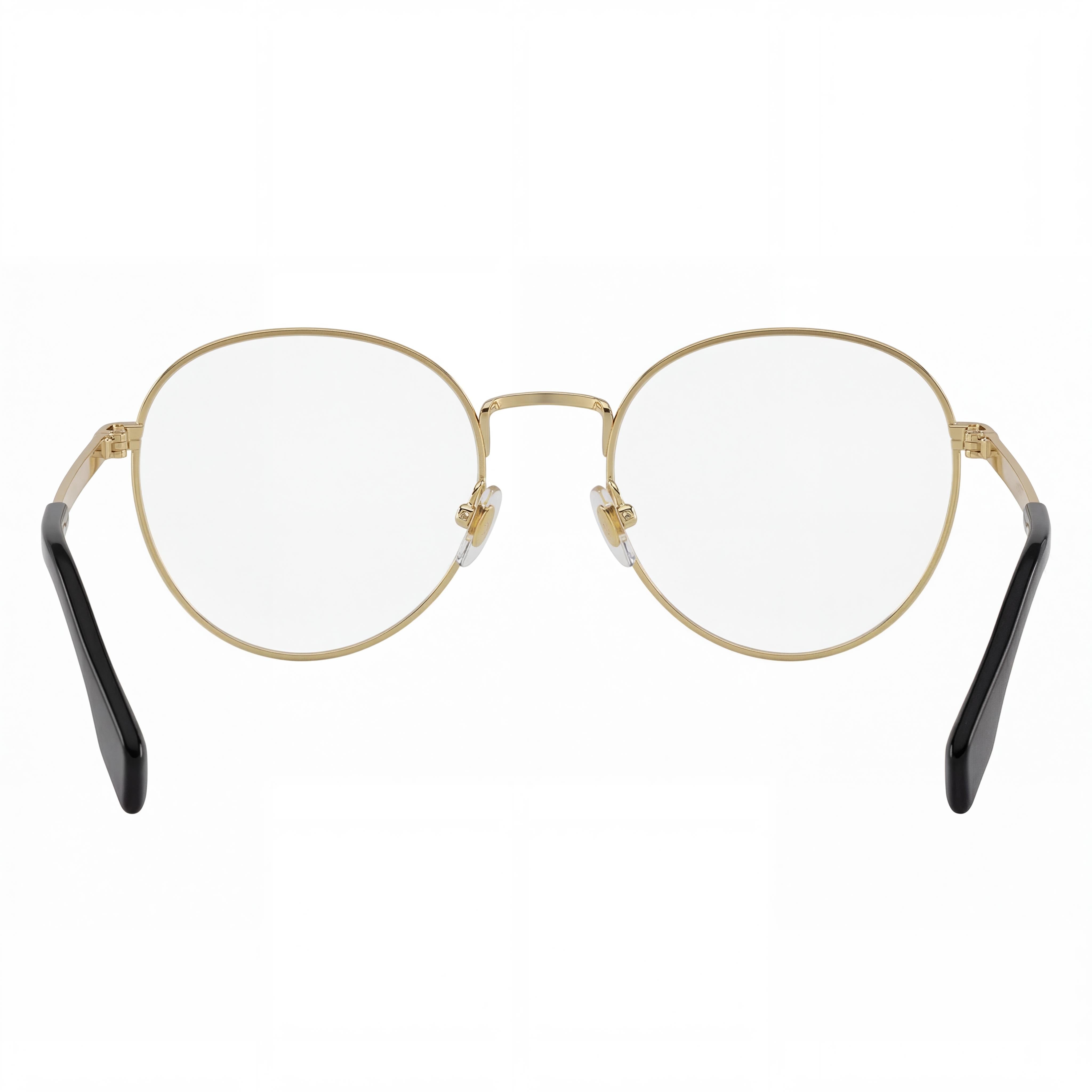 Versace Ve 1279 Eyeglasses, Phantos Design, Gold Metal Frame for Men and Women, Size 53-20-145mm, Photo 3