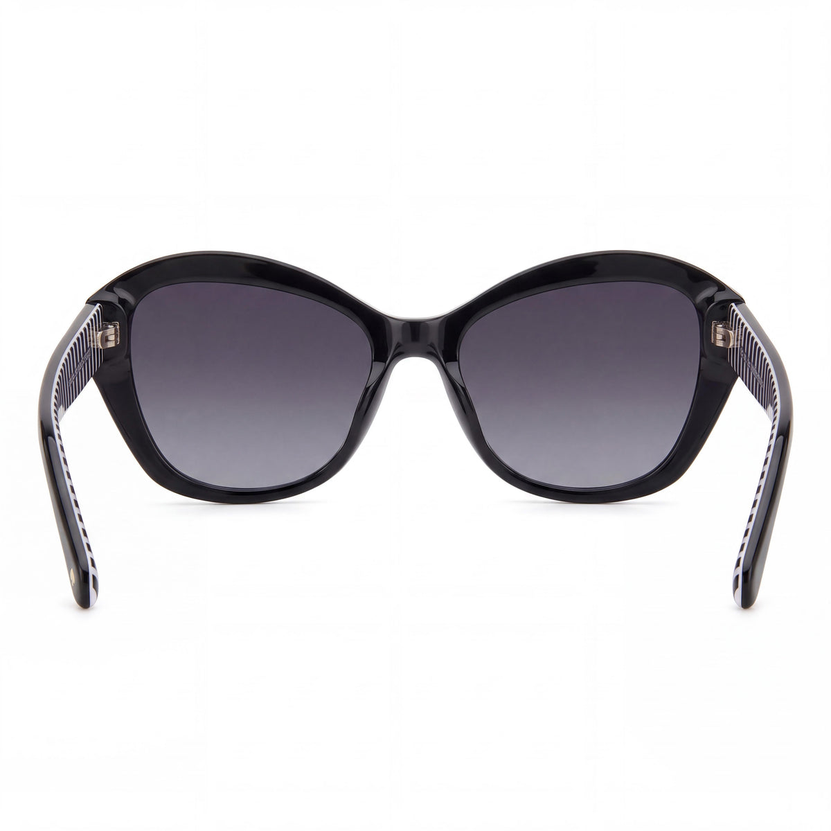 Gafas de sol casuales para mujer kate spade new york AGLAIA/S de acetato negro, no polarizadas, con lentes gris oscuro degradado, 54-17-140, Photo 3