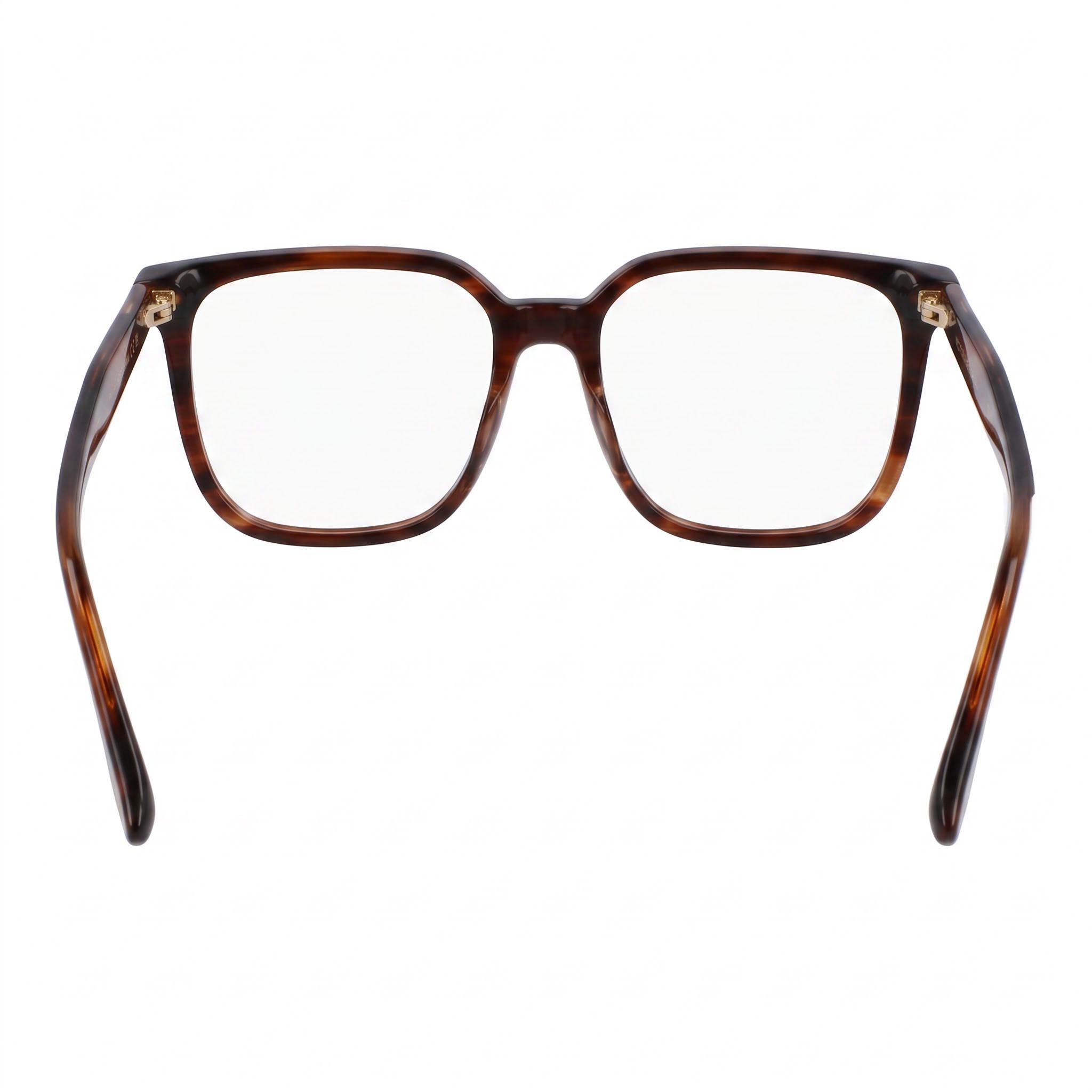 Montura óptica cuerno marrón Victoria Beckham Vb2673 para mujer - Lista para graduar, lentes de demostración transparentes 54-17-140 mm, Photo 3