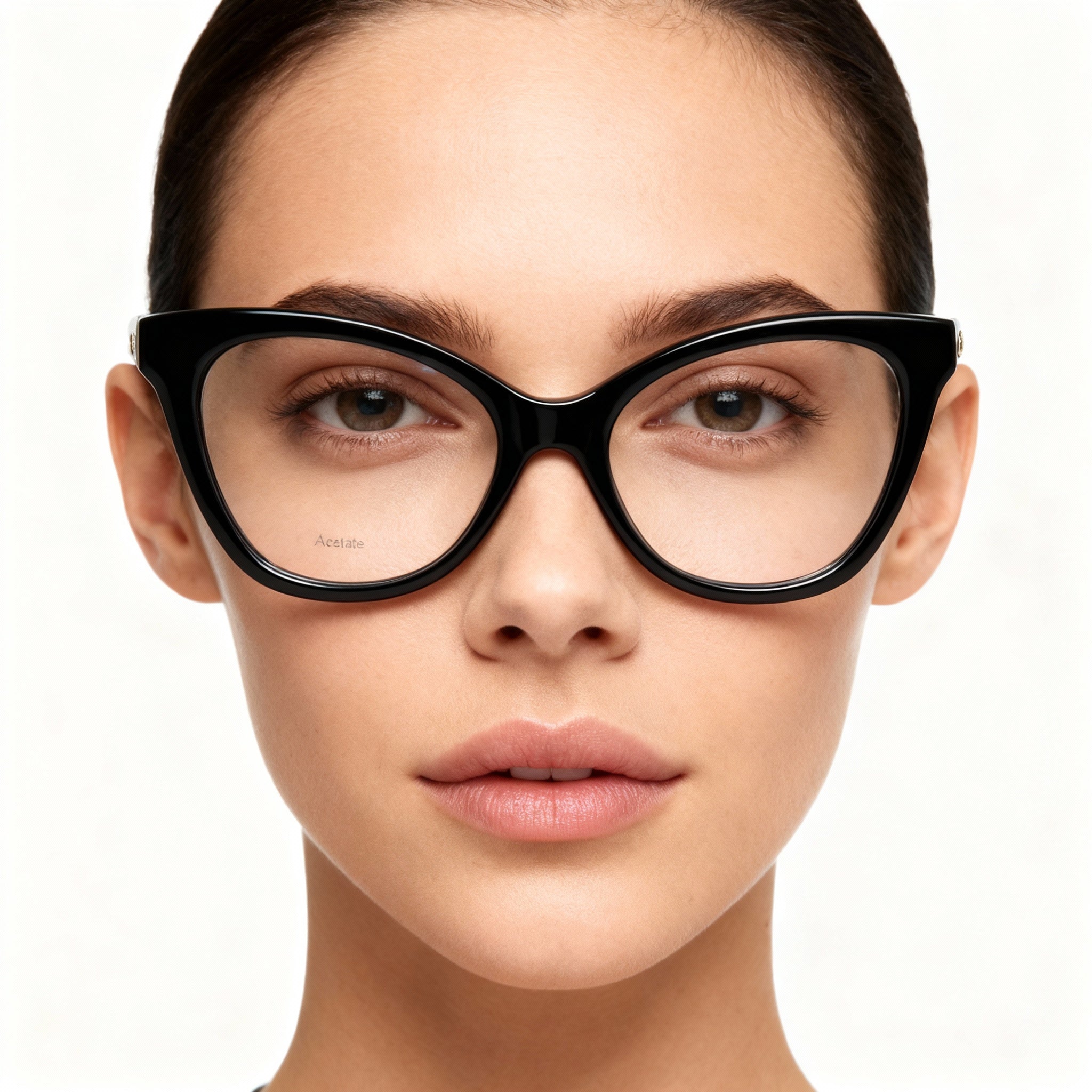 Marc Jacobs Marc 544 Women's Cat Eye Optical Frames, Black Acetate Full Rim, Size 54-17-145