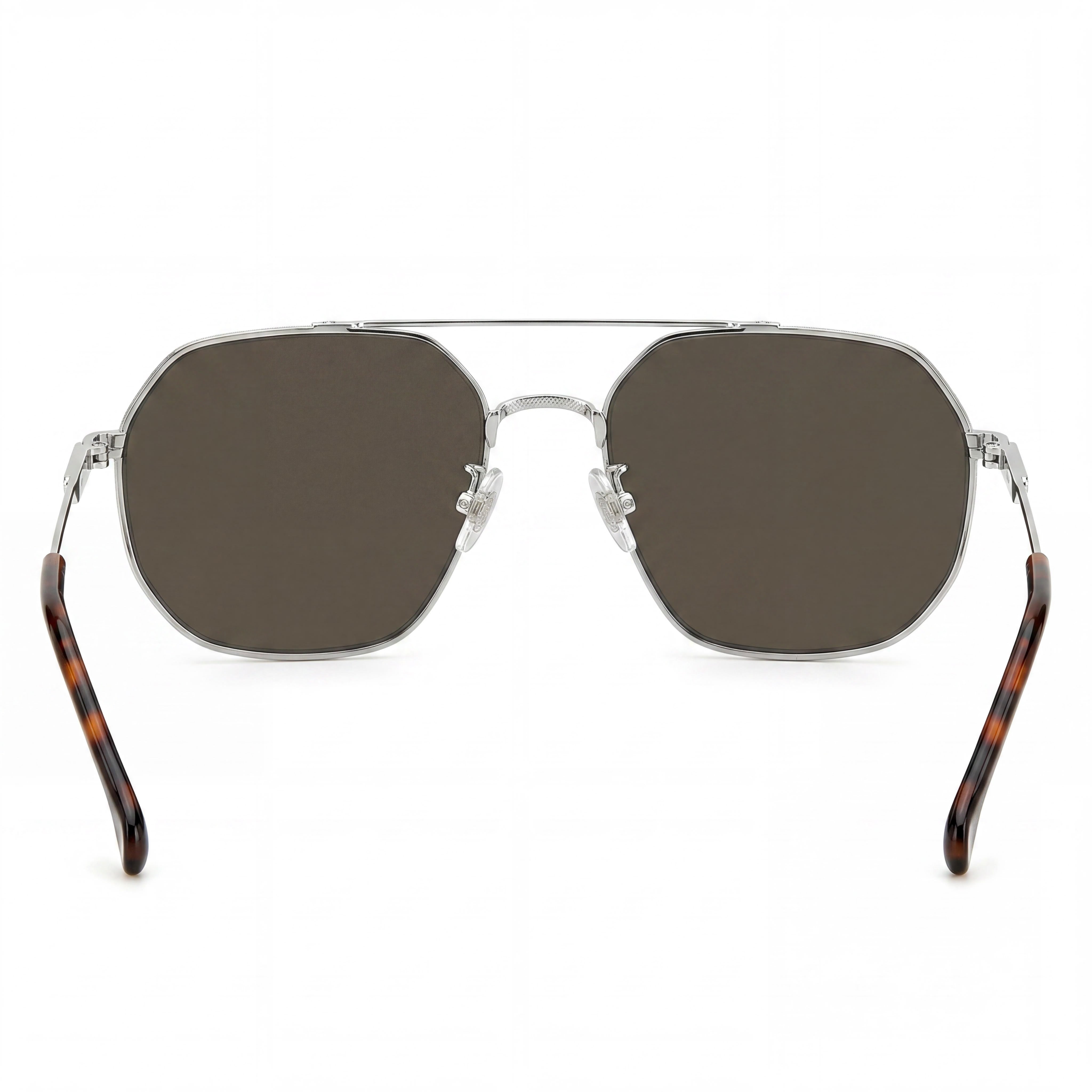 Carrera 1035 Unisex Sunglasses with UV Protection - Palladium Silver Stainless Steel, Dark Brown Lenses, 58mm, Photo 3