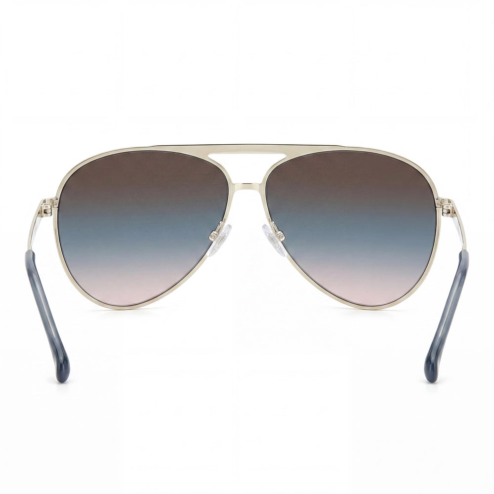Gafas de sol Isabel Marant Wayfarers para mujer, con montura de acero inoxidable azul paladio y protección UV, 62 mm
