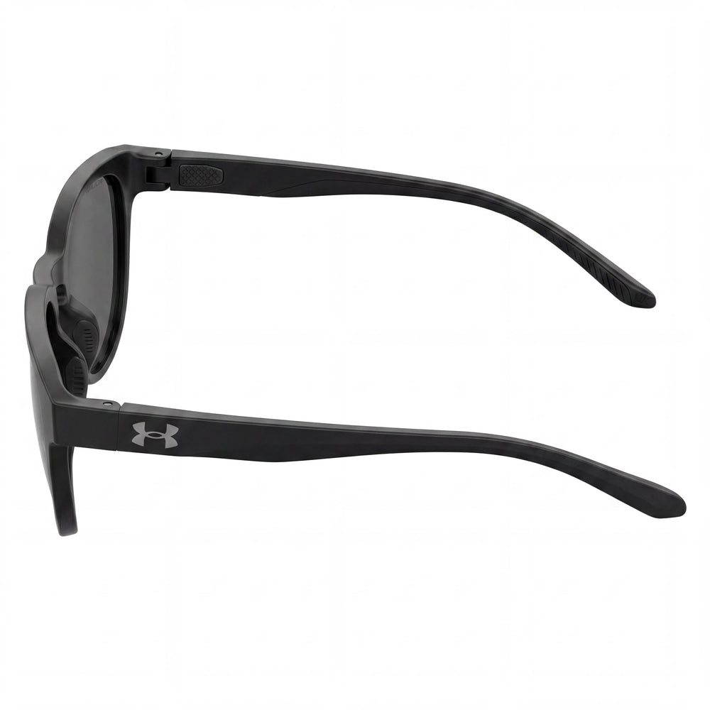 Gafas de sol Under Armour Versatile para mujer, color negro, gris rutenio, ecopoliéster, con protección UV RX, no polarizadas, 53-20-140