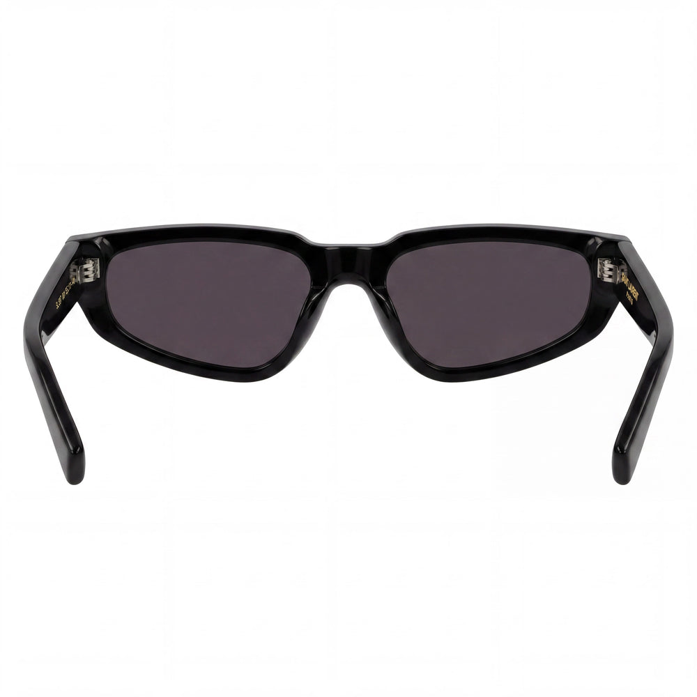 Gafas de sol clásicas Yves Saint Laurent SL 634 Nova para mujer, montura negra reciclada y lentes negras, 61 mm