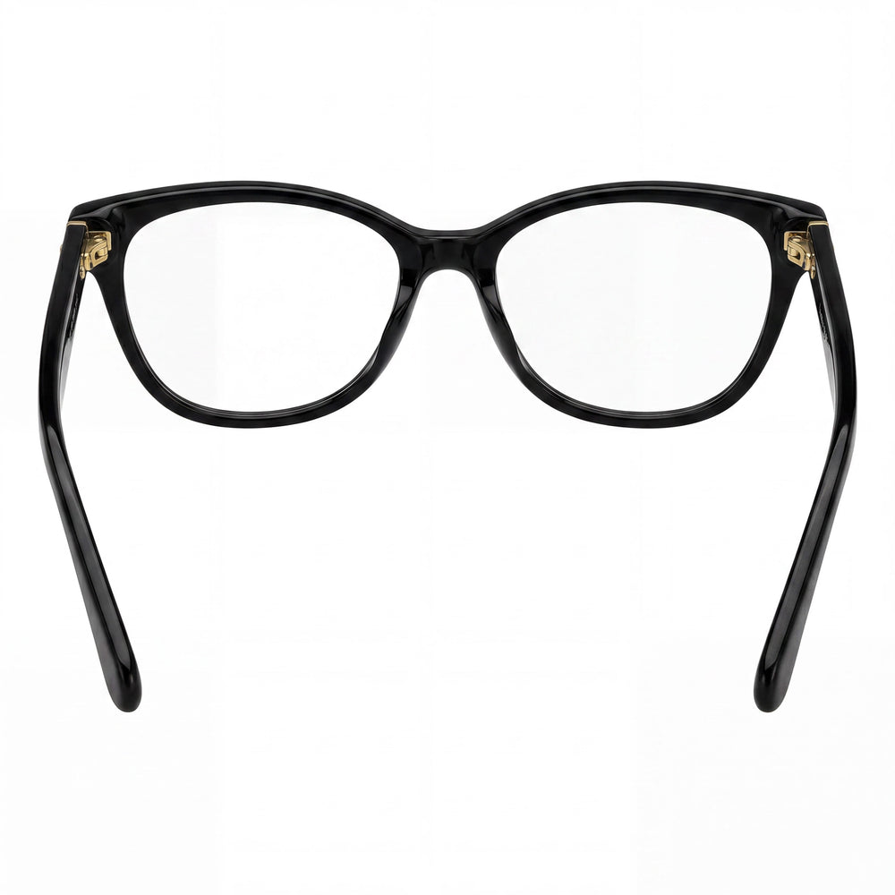 kate spade new york Women's Eyewear, Acetate Frame Black Silver, Black Non- Lens, 53-16-140